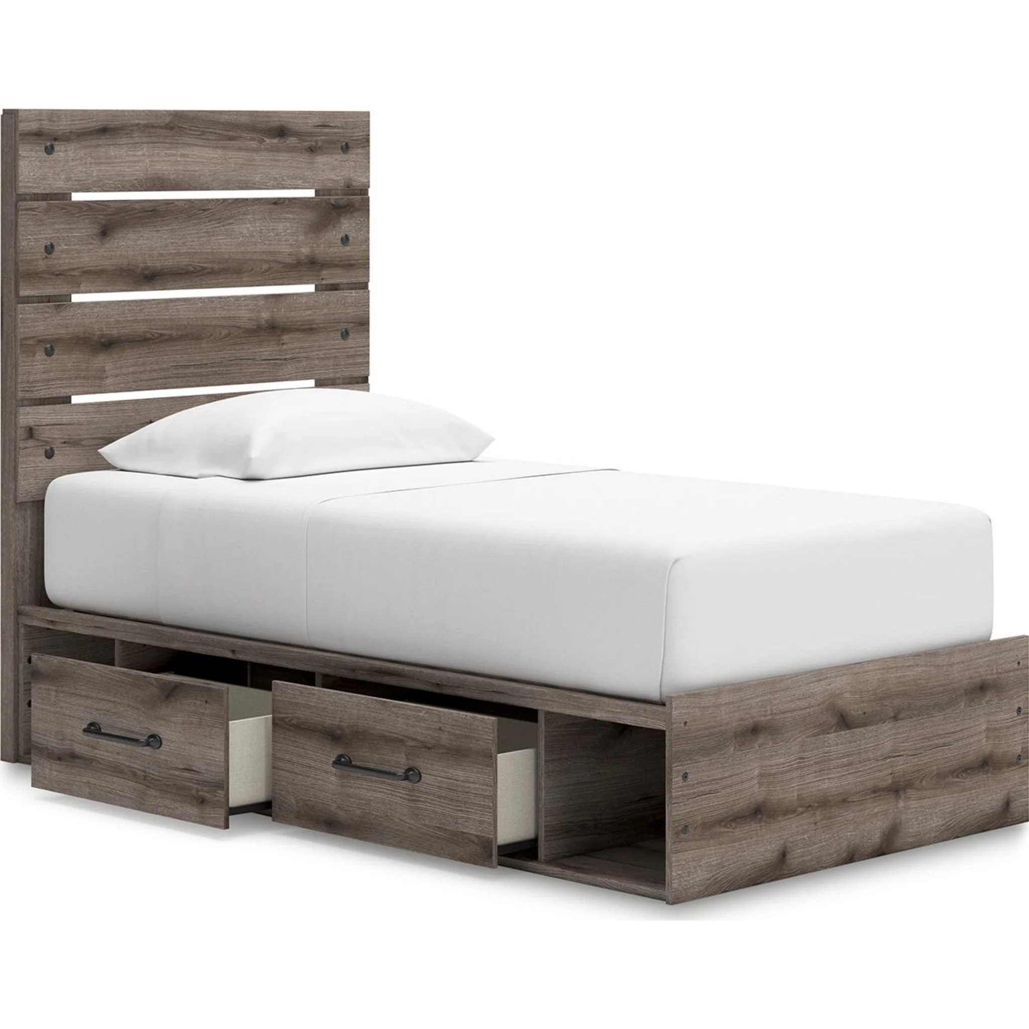 Graystorm Twin Storage Bed - Brown Gray - Image 8