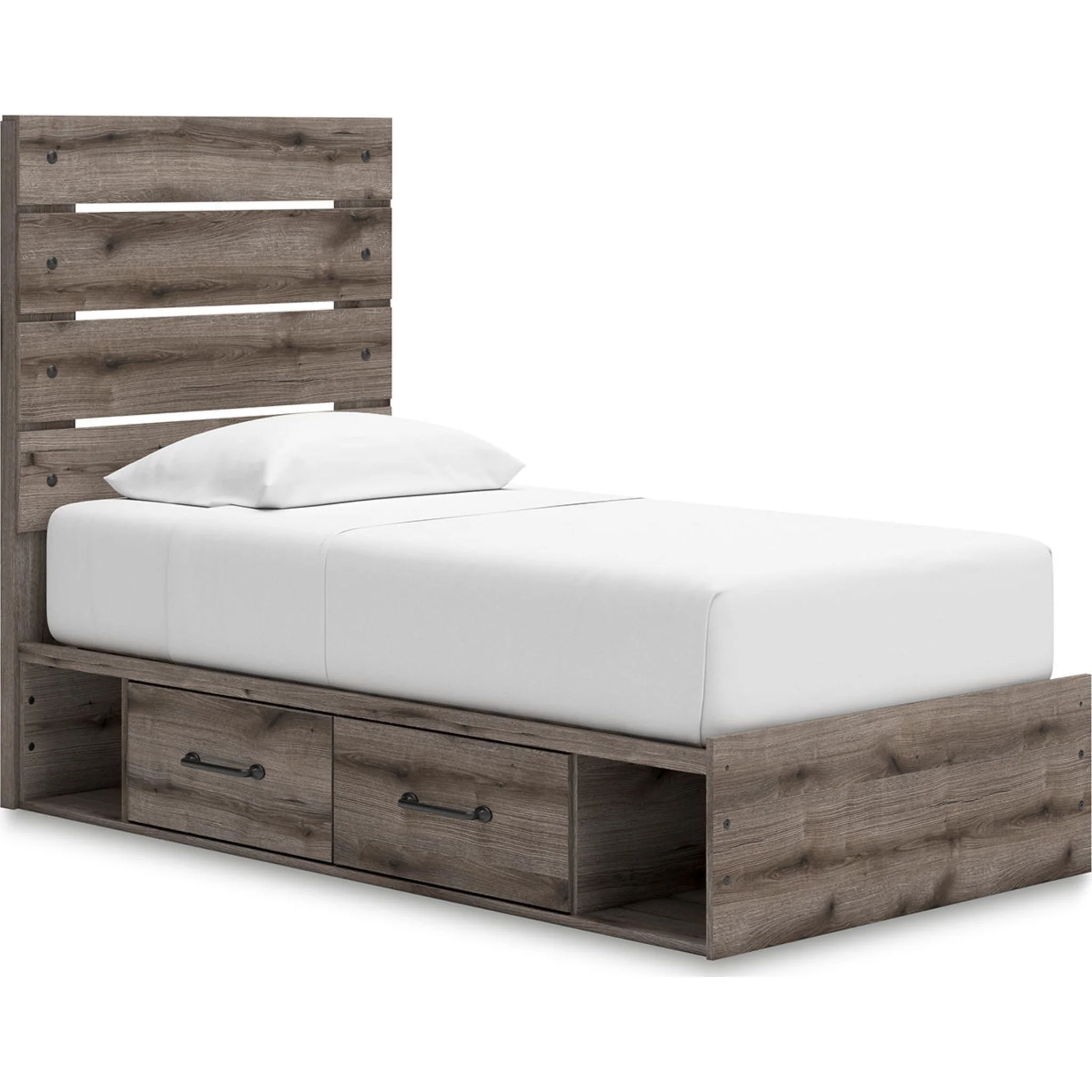 Graystorm Twin Storage Bed - Brown Gray - Image 9