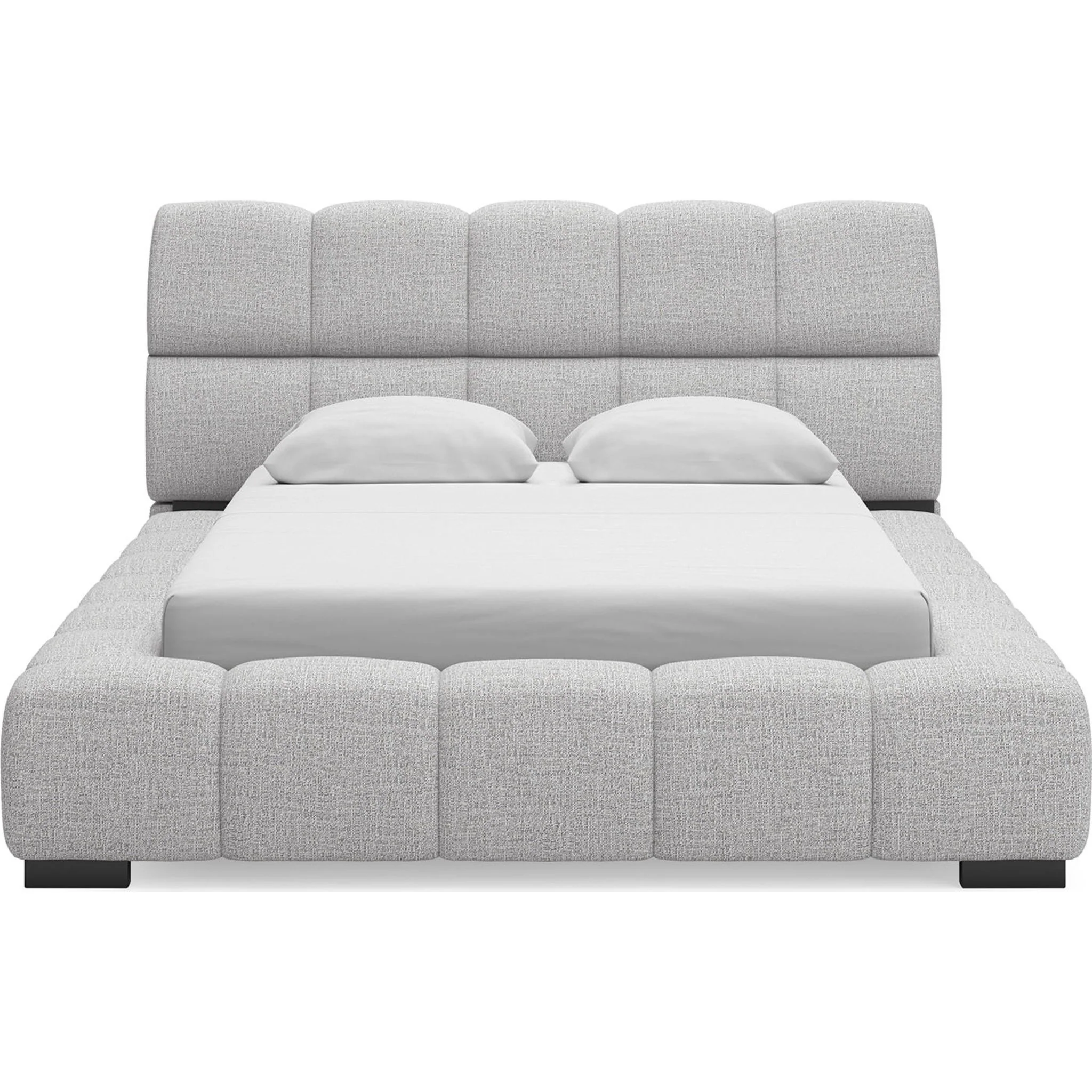 Grendusk Upholstered Bed - Light Gray - Image 12