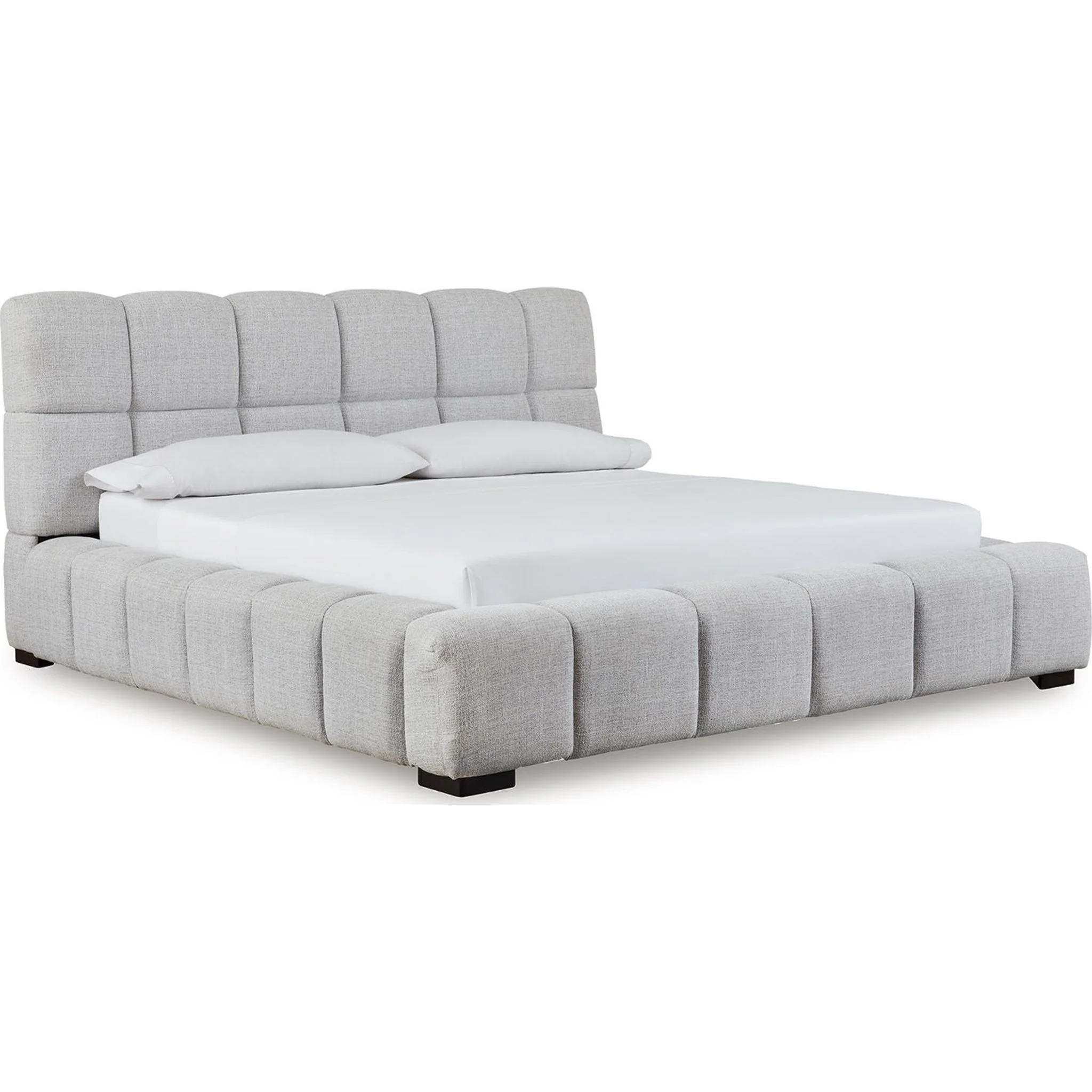 Grendusk Upholstered Bed - Light Gray - Image 14