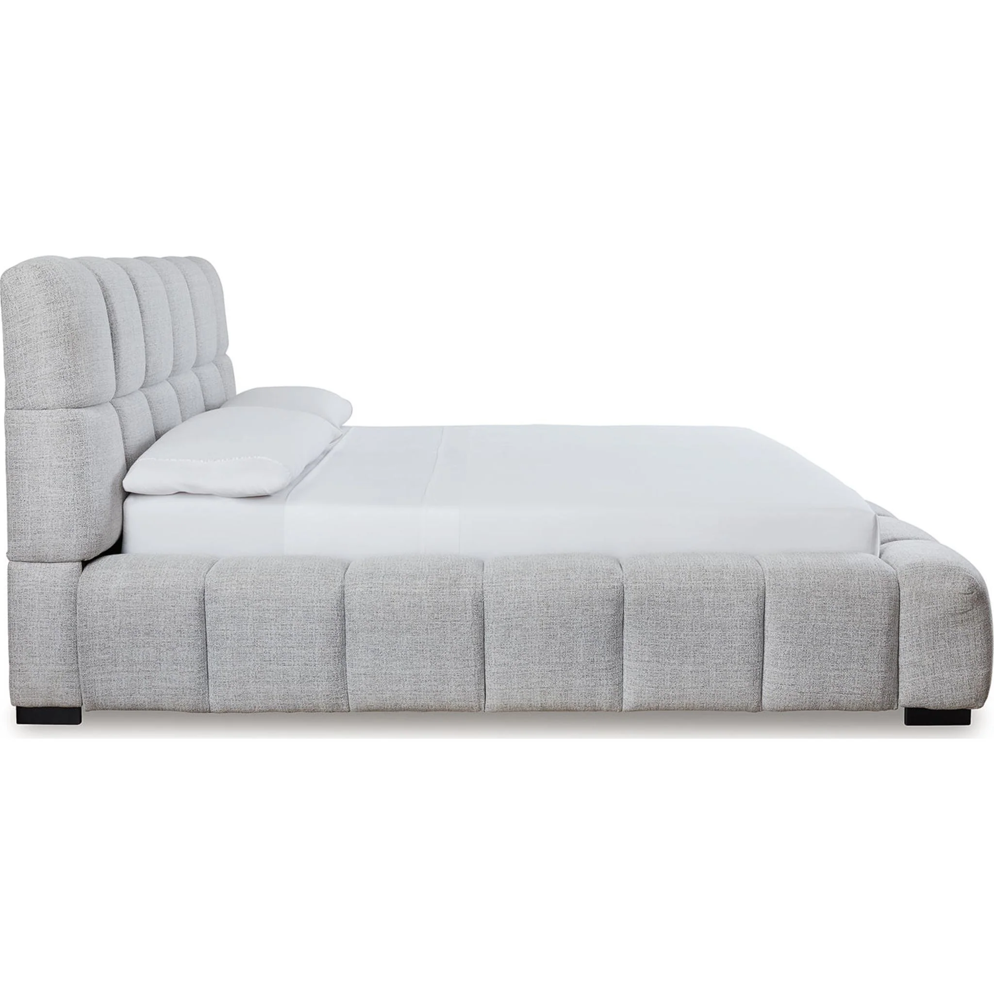 Grendusk Upholstered Bed - Light Gray - Image 21