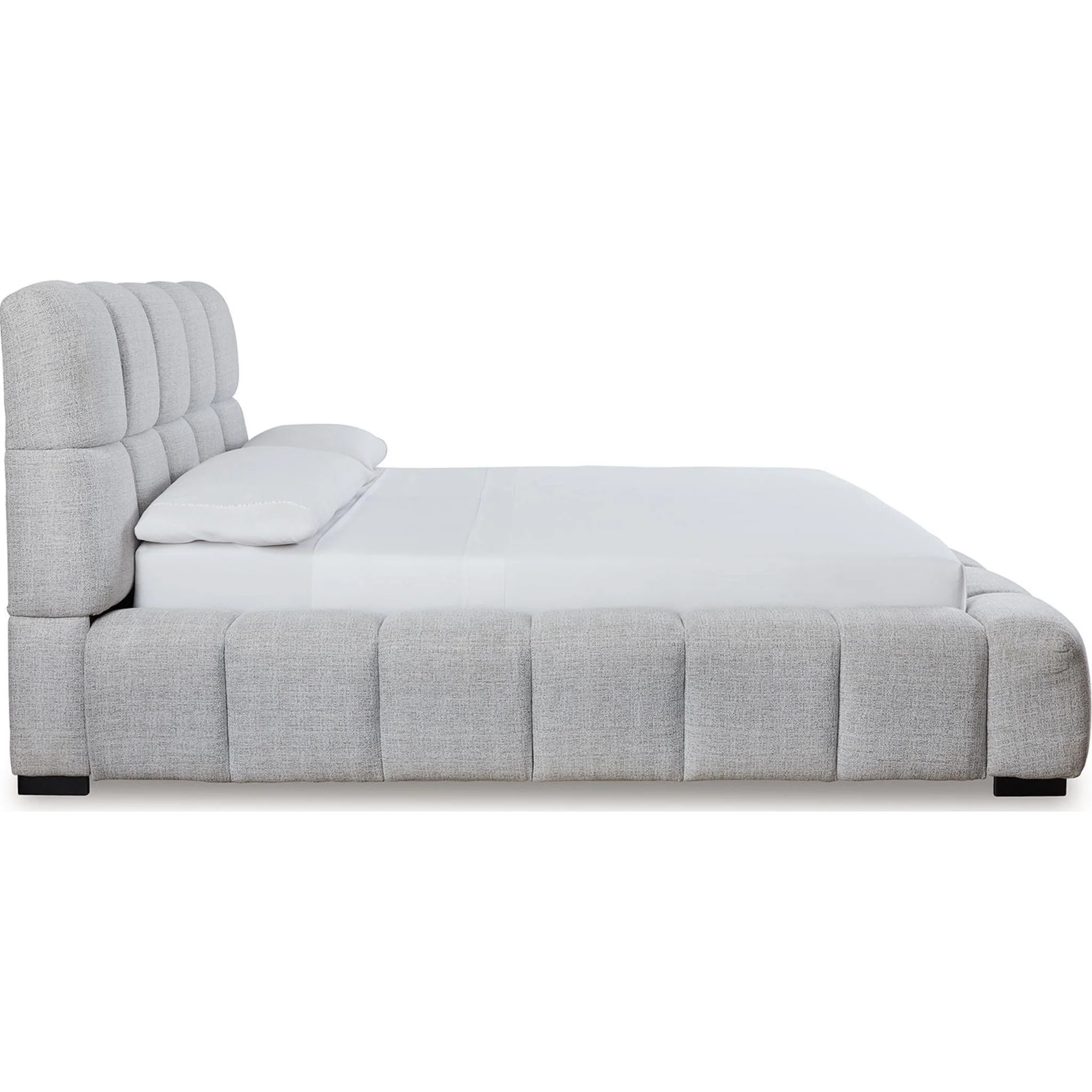 Grendusk Upholstered Bed - Light Gray - Image 5