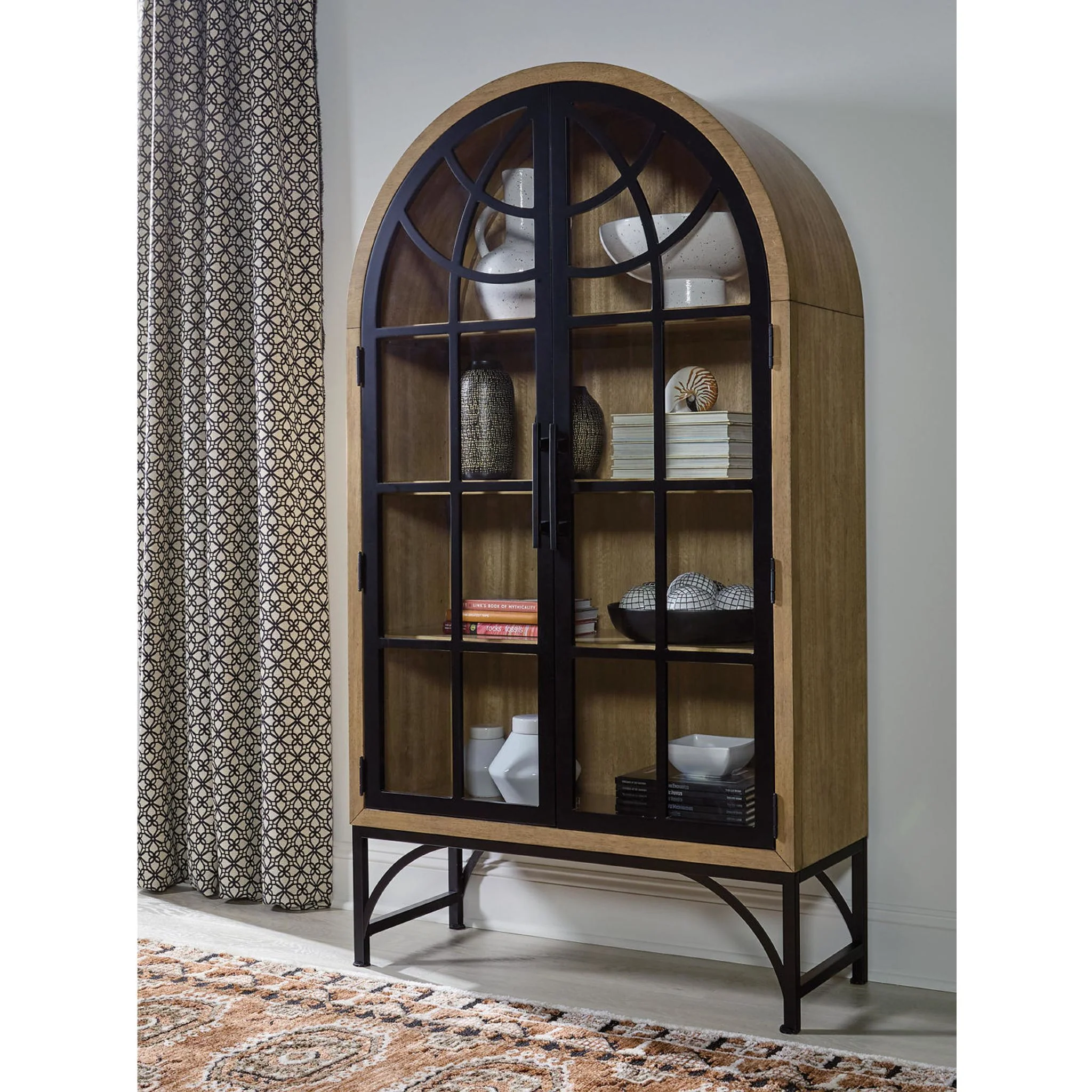 Gwenwich Accent Cabinet - Natural/Black - Image 3