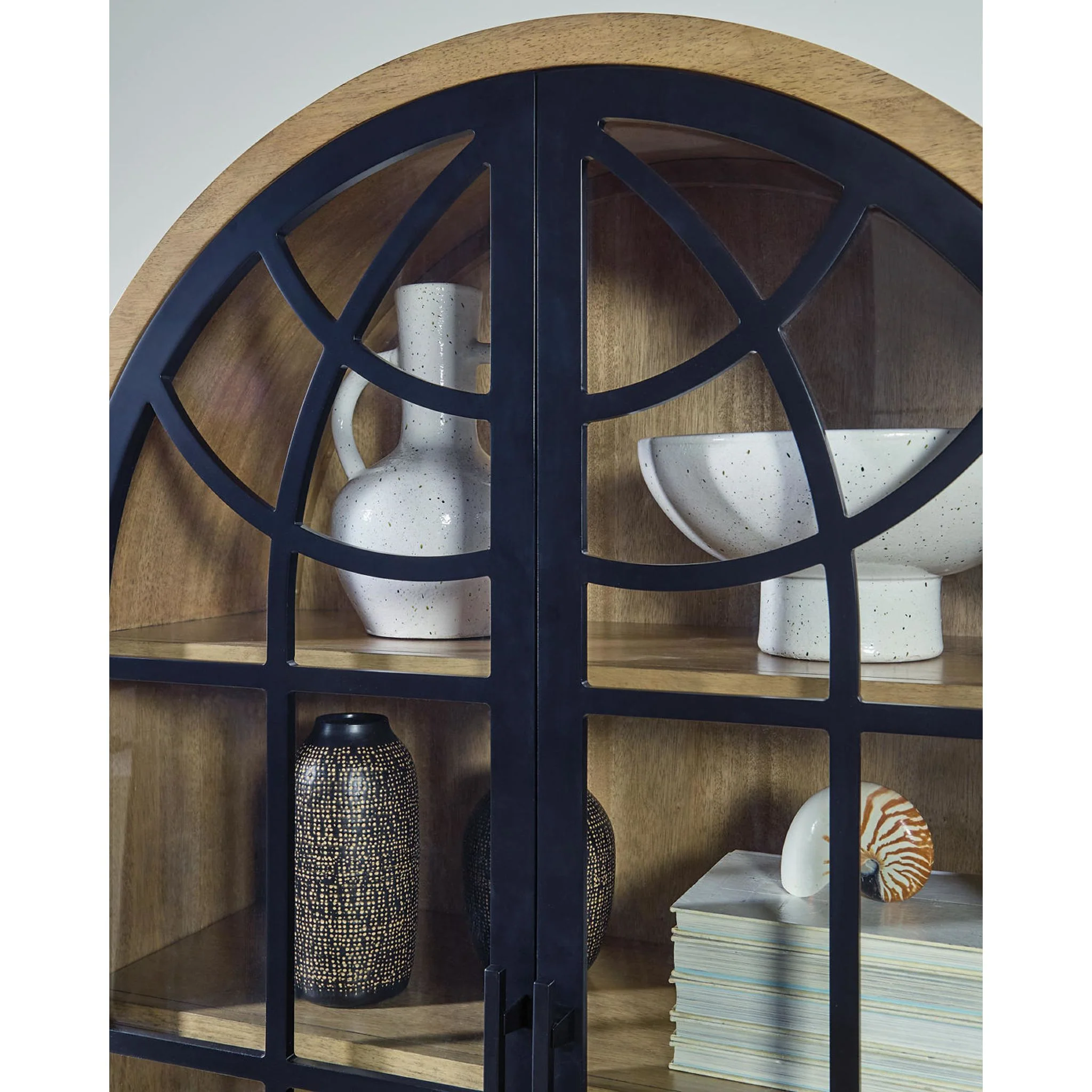 Gwenwich Accent Cabinet - Natural/Black - Image 7