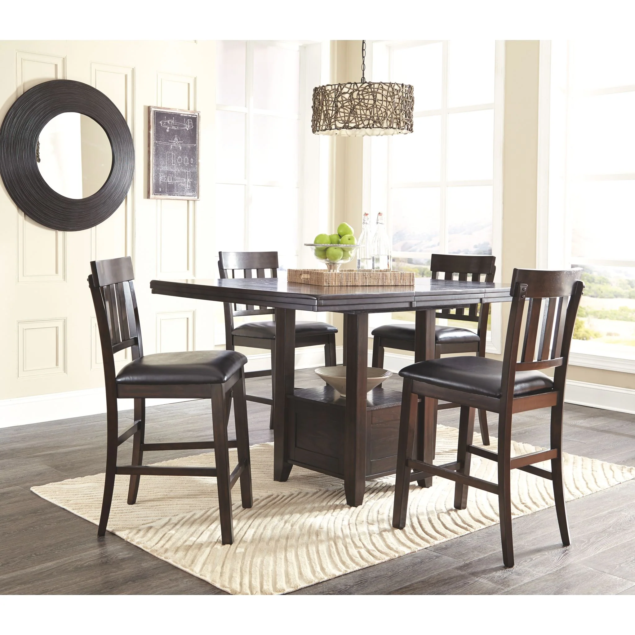 Haddigan Counter Height Stool - Dark Brown - (D596-124) - Image 5