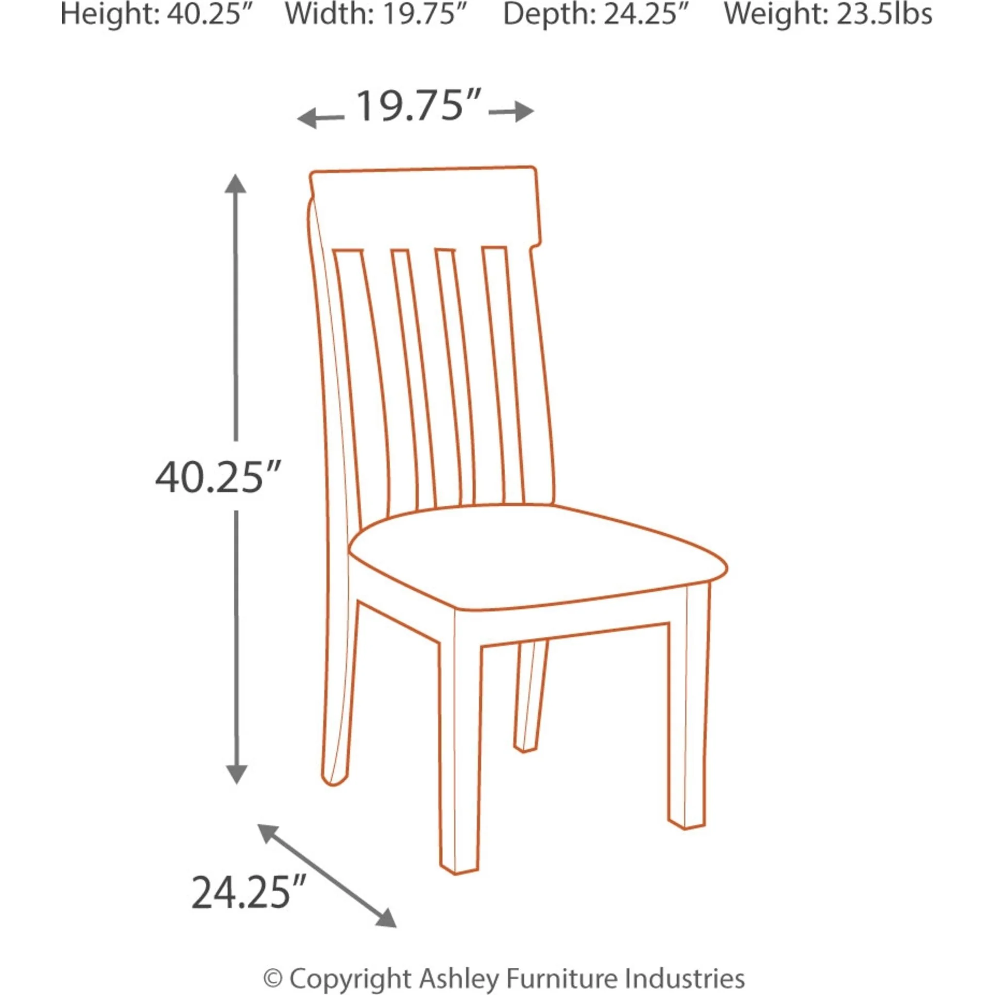 Haddigan Side Chair - Dark Brown - (D596-01) - Image 10
