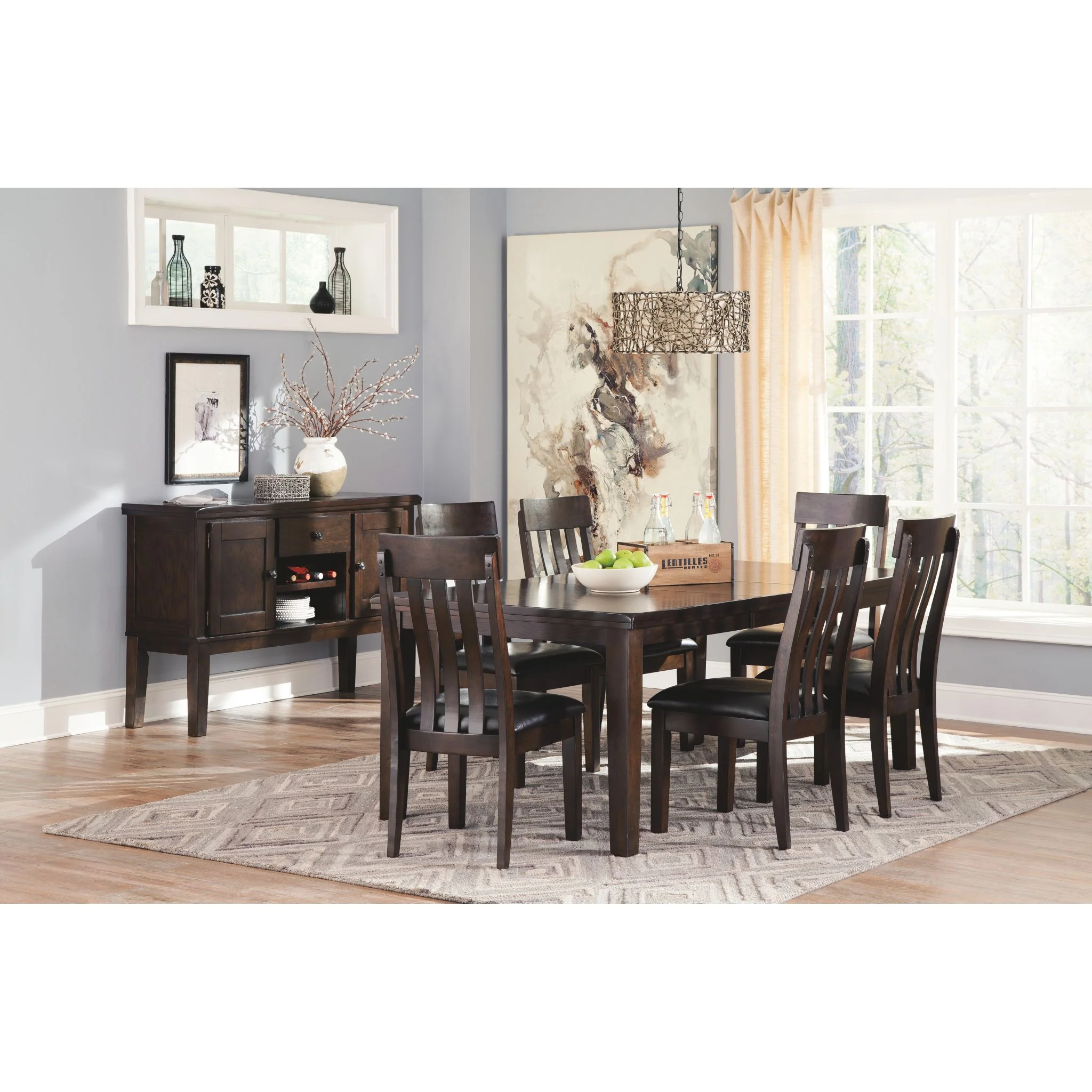 Haddigan Dining Extension Table - Dark Brown - (D596-35) - Image 7