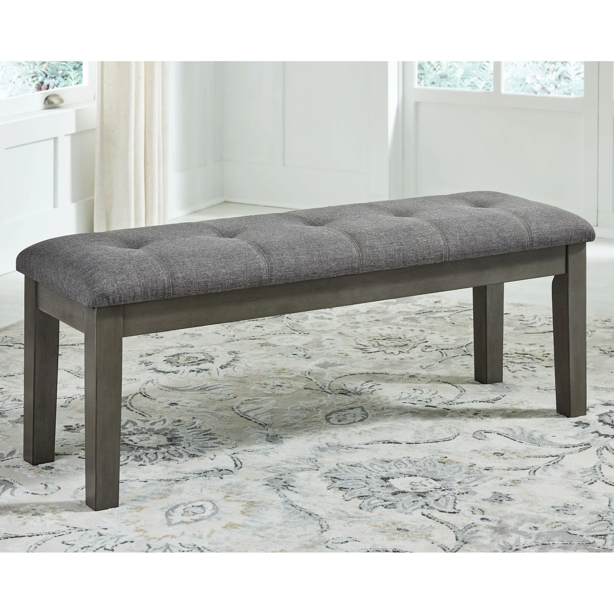 Hallanden Dining Bench - Gray - (D589-00) - Image 2