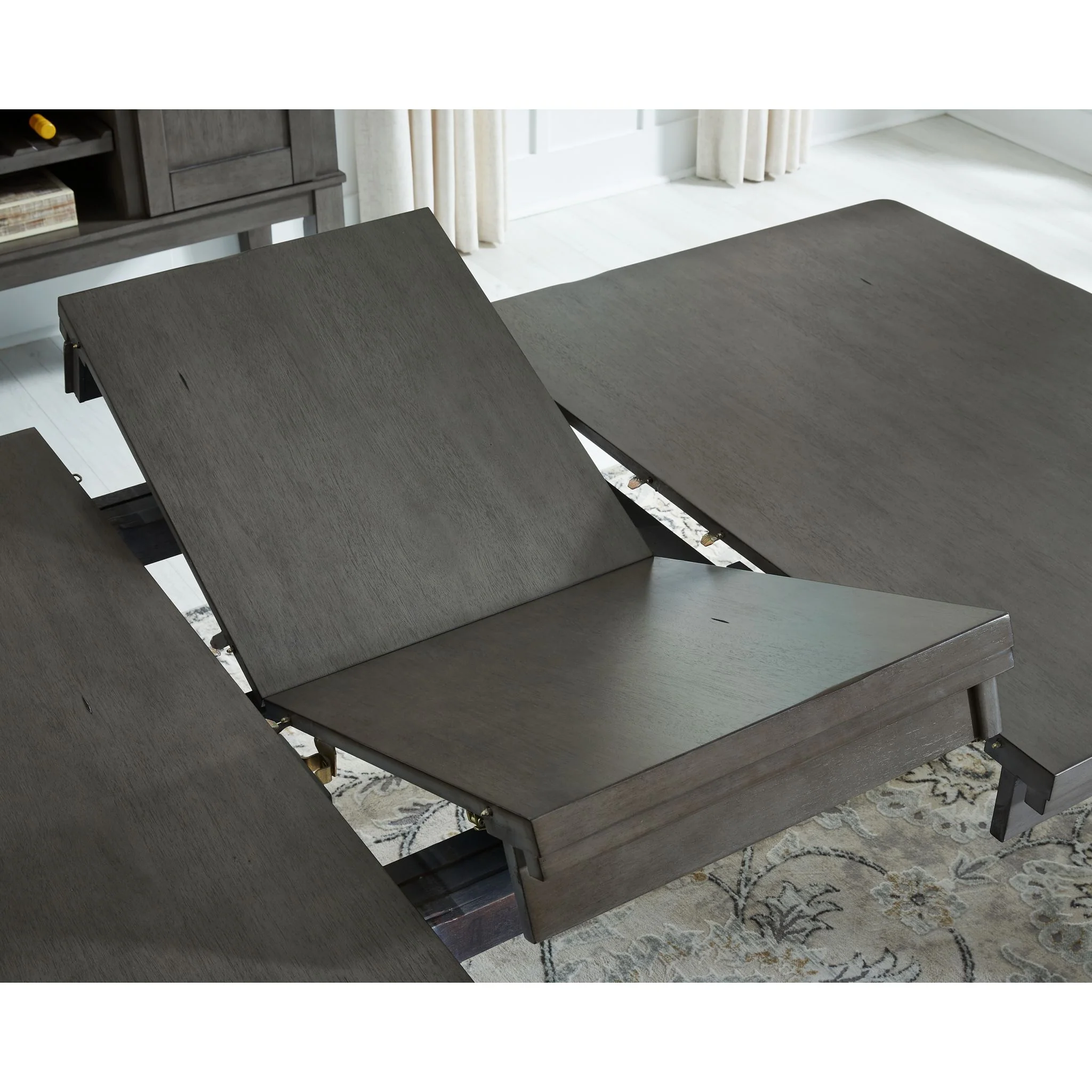 Hallanden Dining Extension Table - Gray - (D589-35) - Image 6