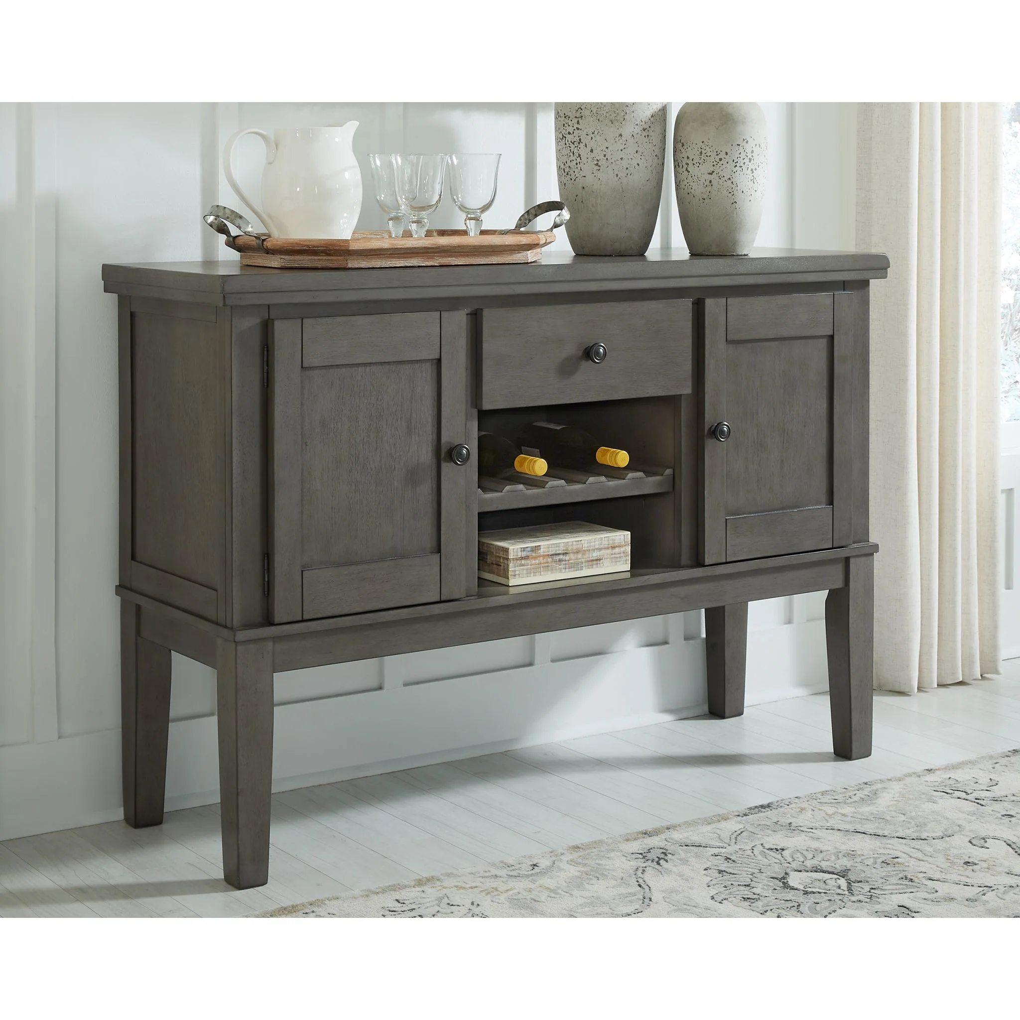 Hallanden Dining Server - Gray - (D589-60) - Image 2
