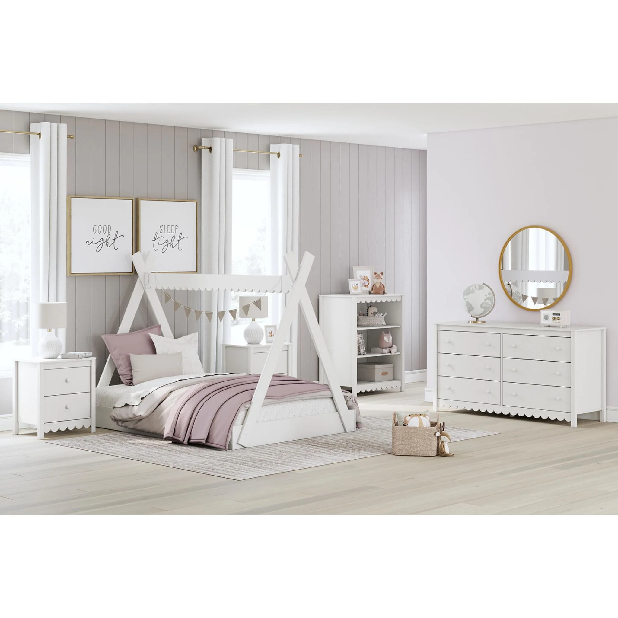 Hallityn Full Tent Bed - White - Image 10