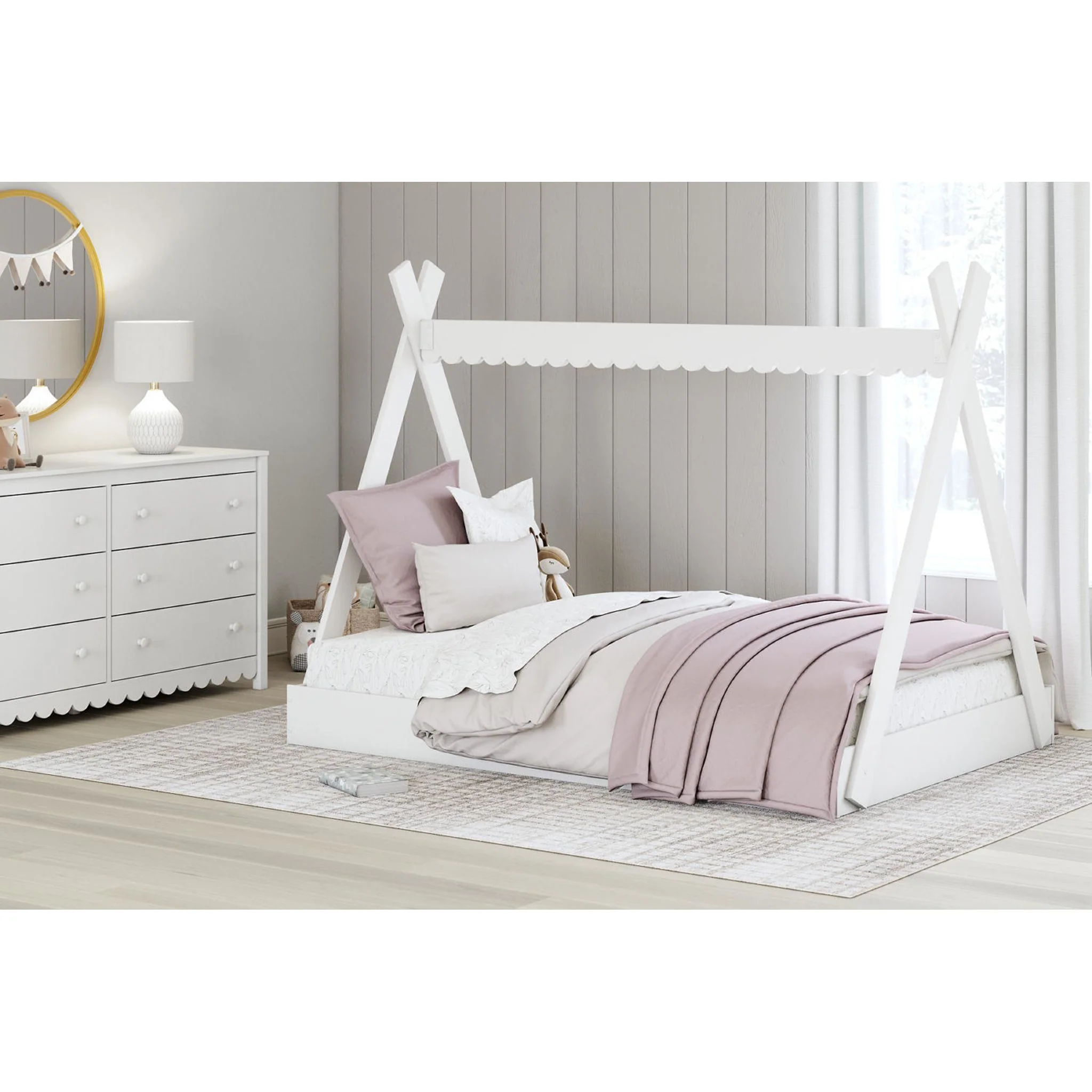 Hallityn Full Tent Bed - White - Image 11