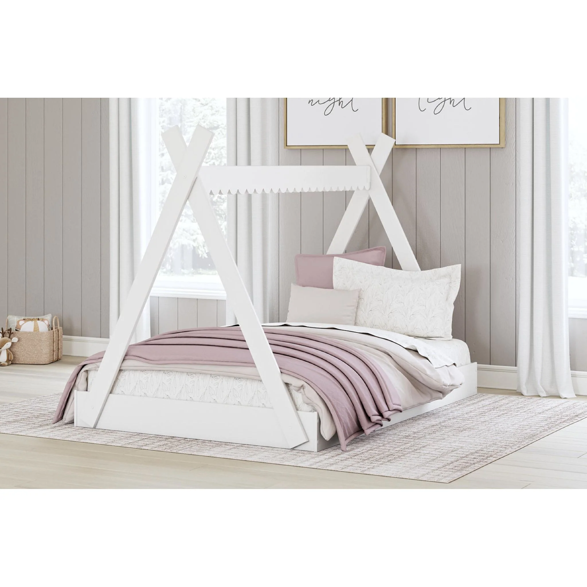Hallityn Full Tent Bed - White - Image 2