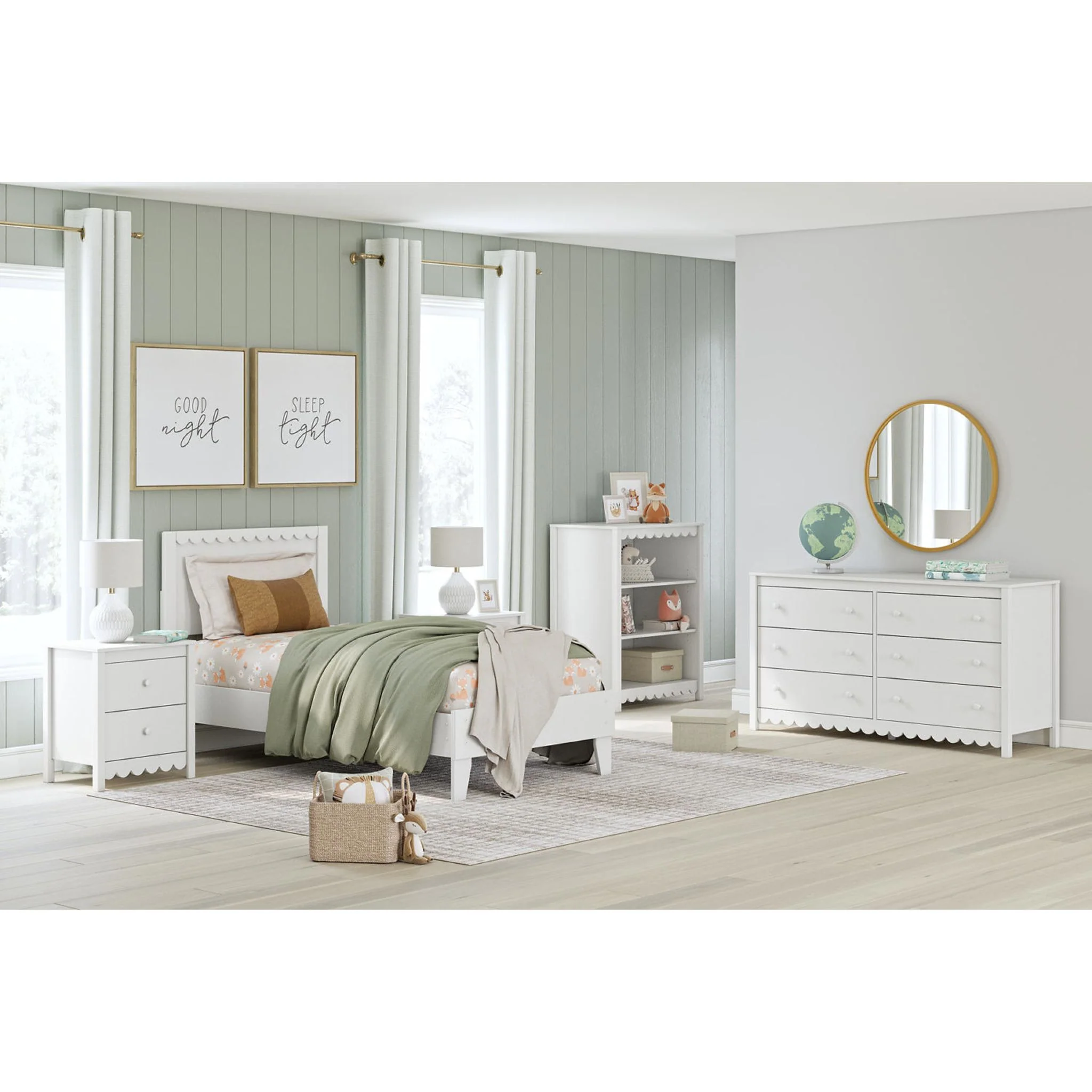 Hallityn Twin Platform Bed - White - Image 10