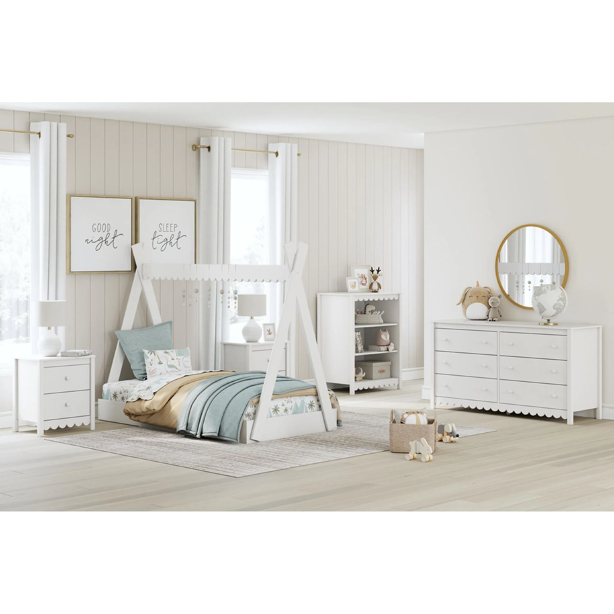 Hallityn Twin Tent Bed - White - Image 11