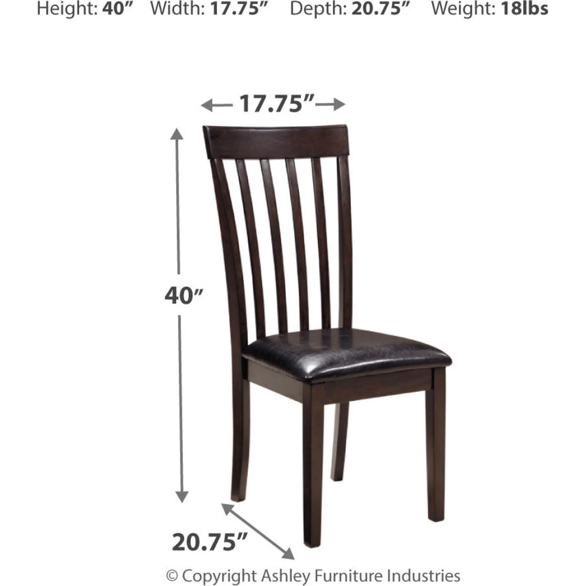 Hammis Side Chair - Dark Brown - (D310-01) - Image 21