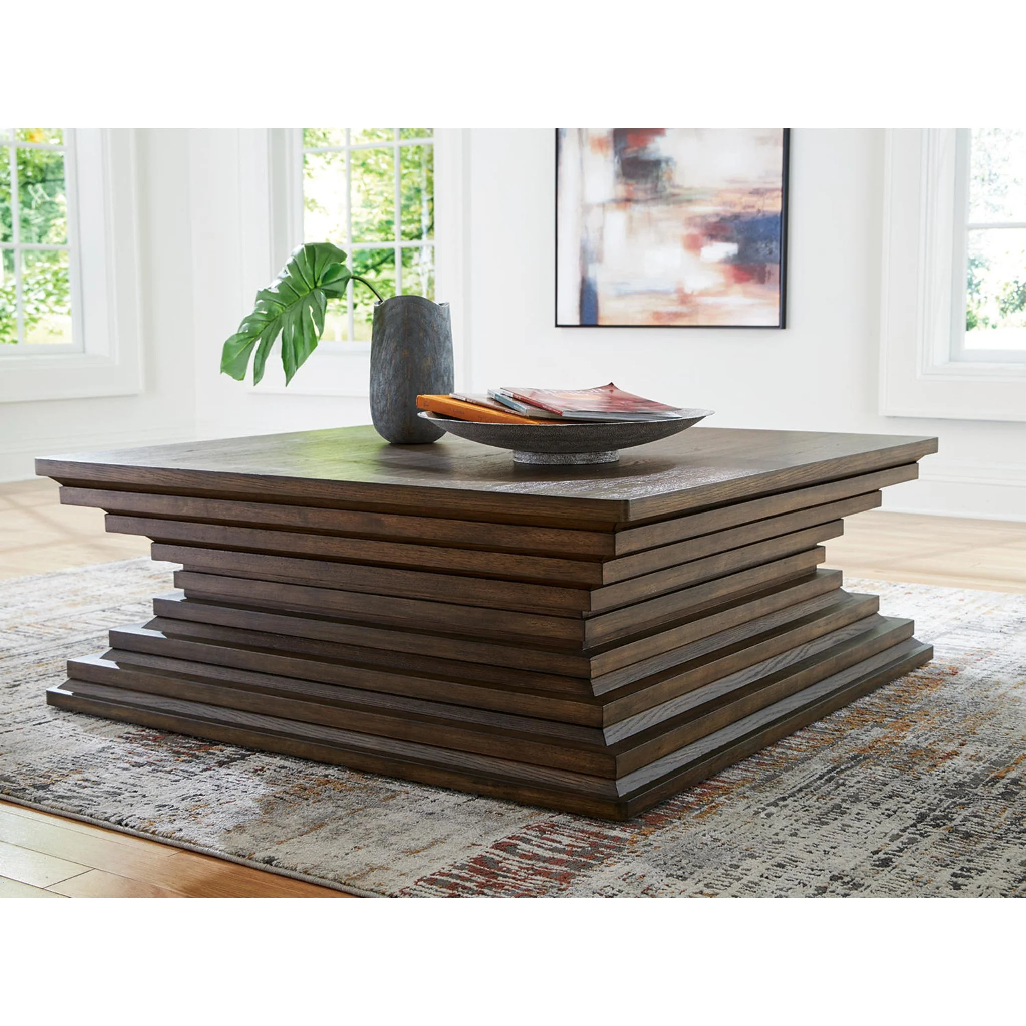 Hannodream Coffee Table - Warm Brown - Image 2