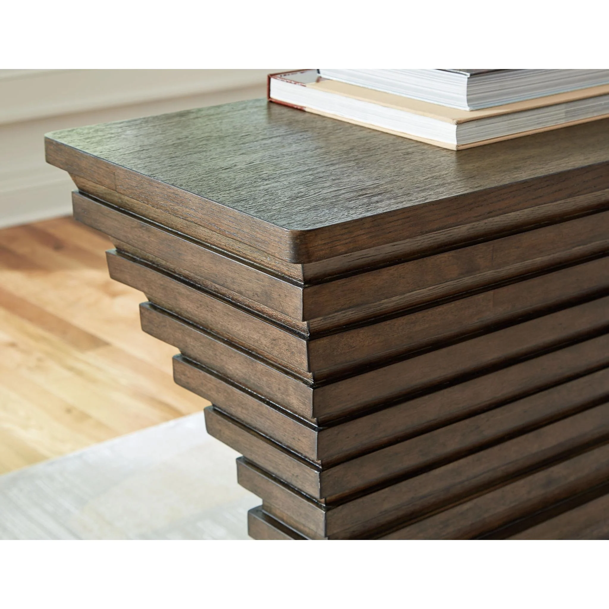 Hannodream Sofa Table - Warm Brown - Image 6