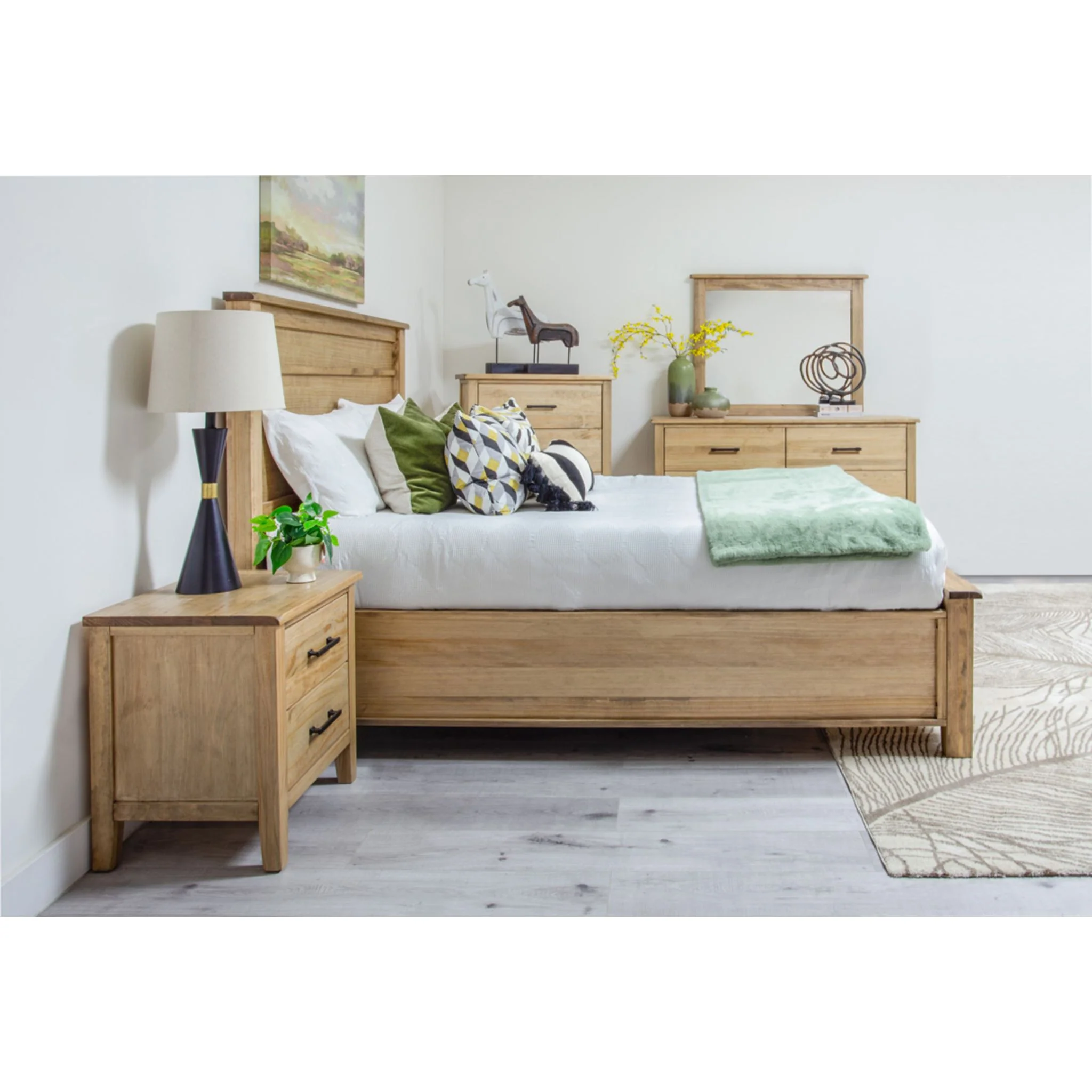 Harlow 6 Piece Full Storage Bedroom - Natural - Image 2