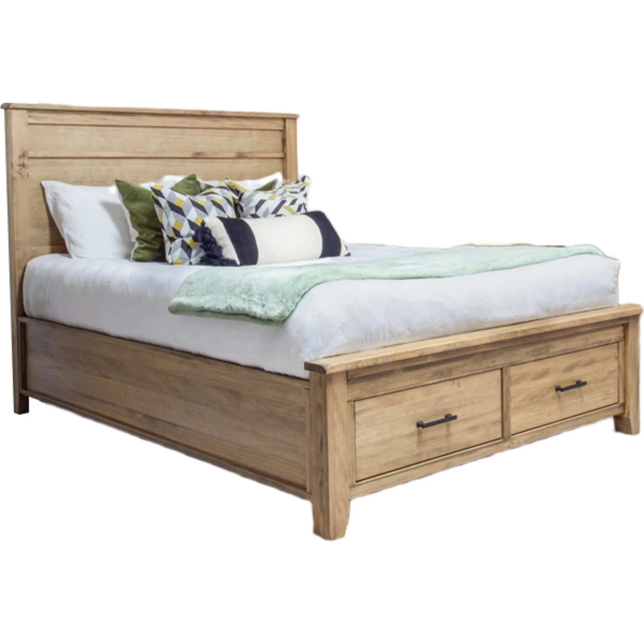 Harlow 6 Piece Full Storage Bedroom - Natural - Image 3