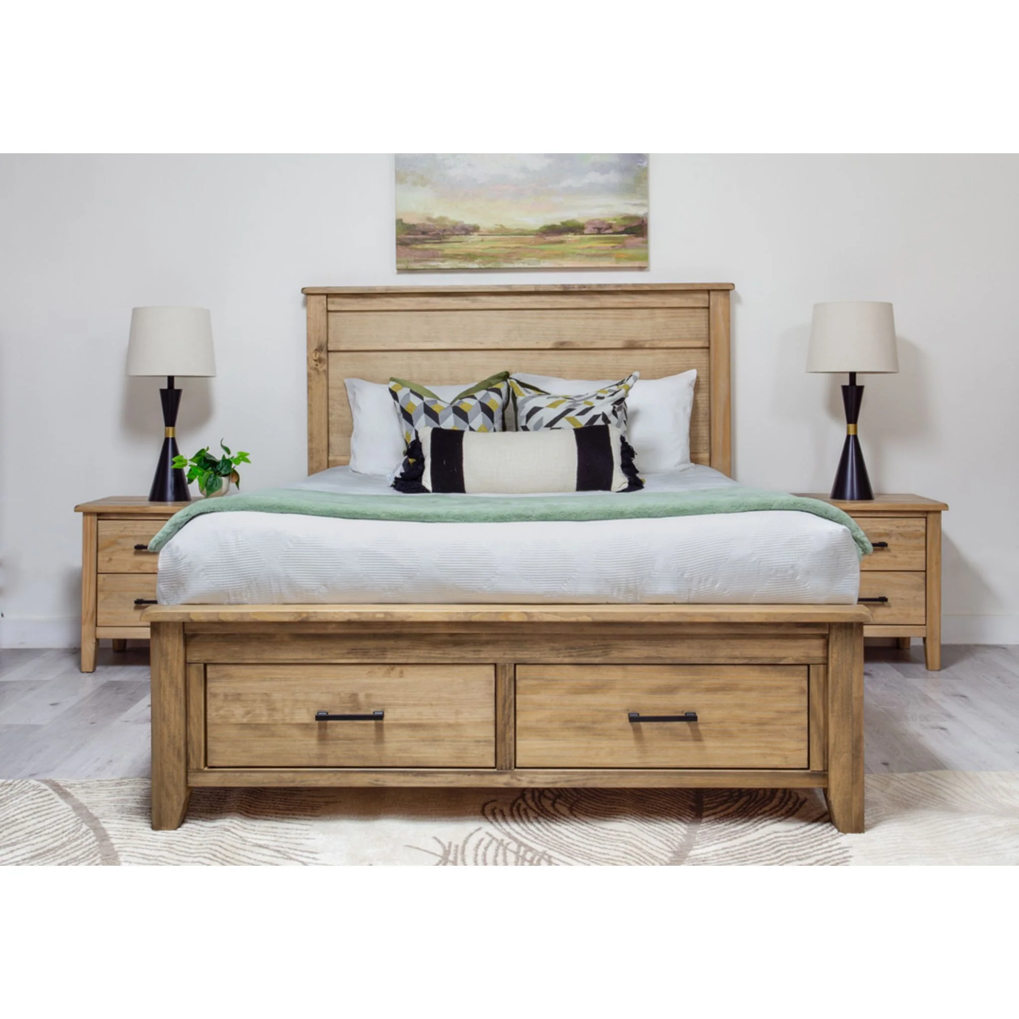 Harlow Full Storage Bed - Natural - Image 2