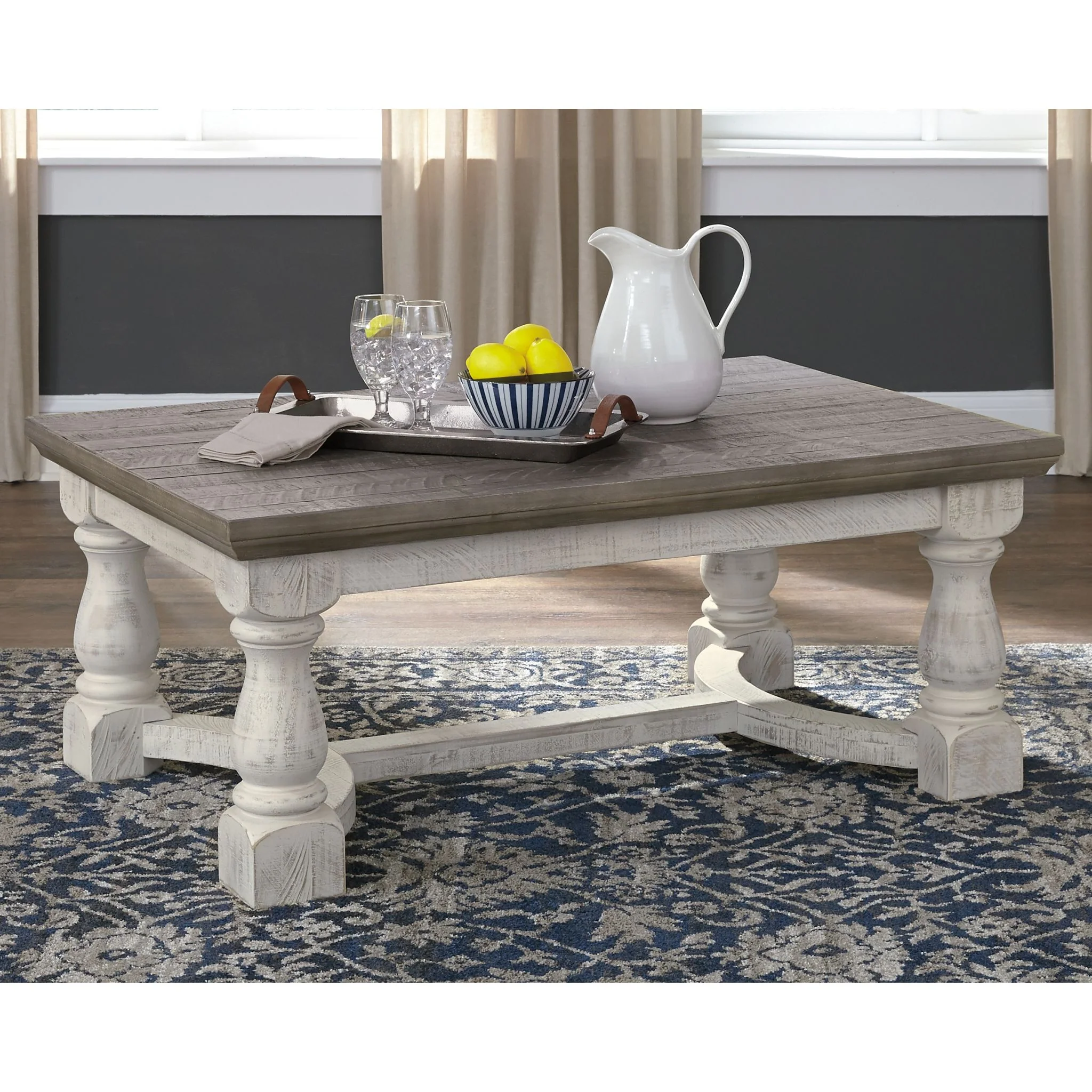 Havalance Coffee Table - Gray/White - Image 2