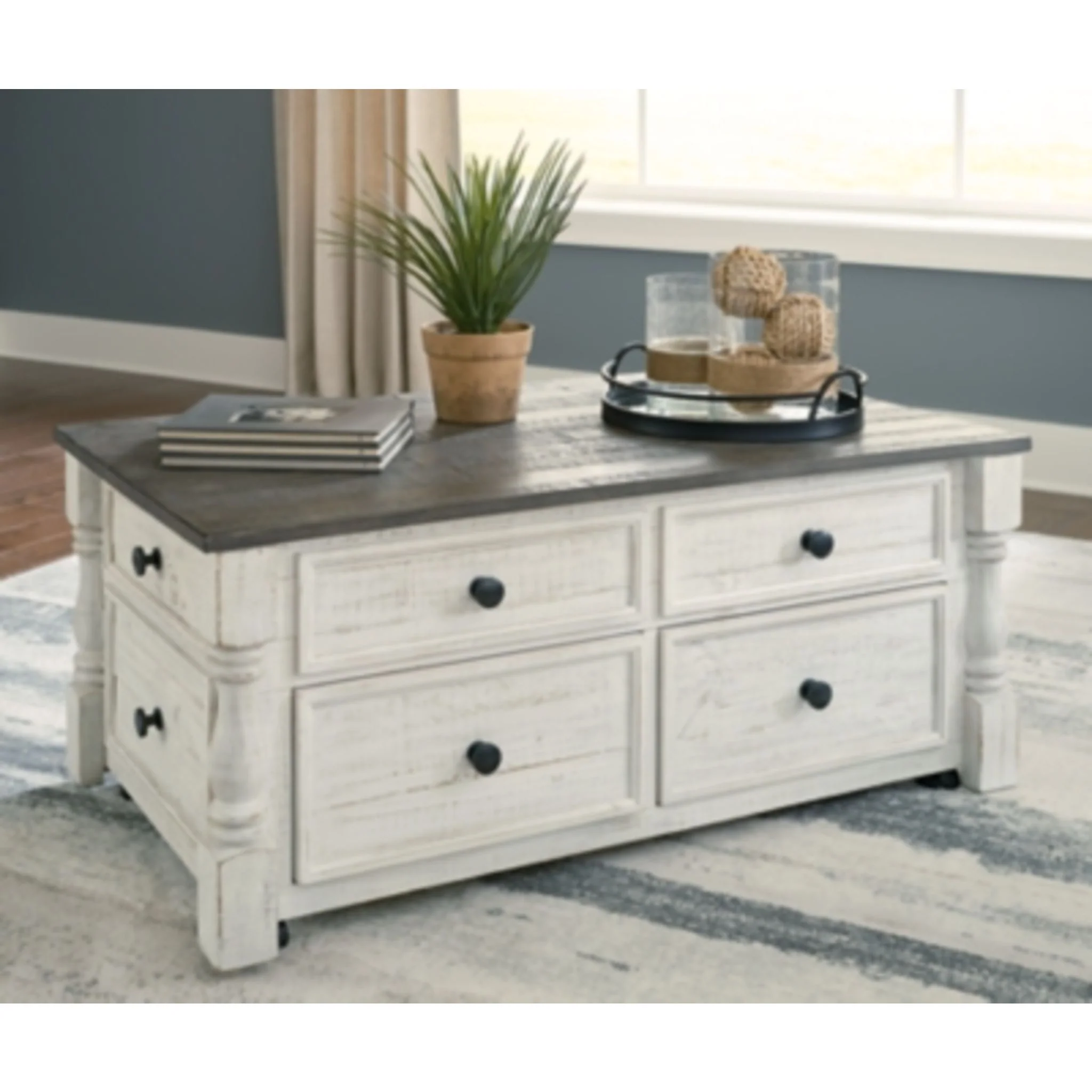 Havalance Coffee Table - White/Gray - Image 2