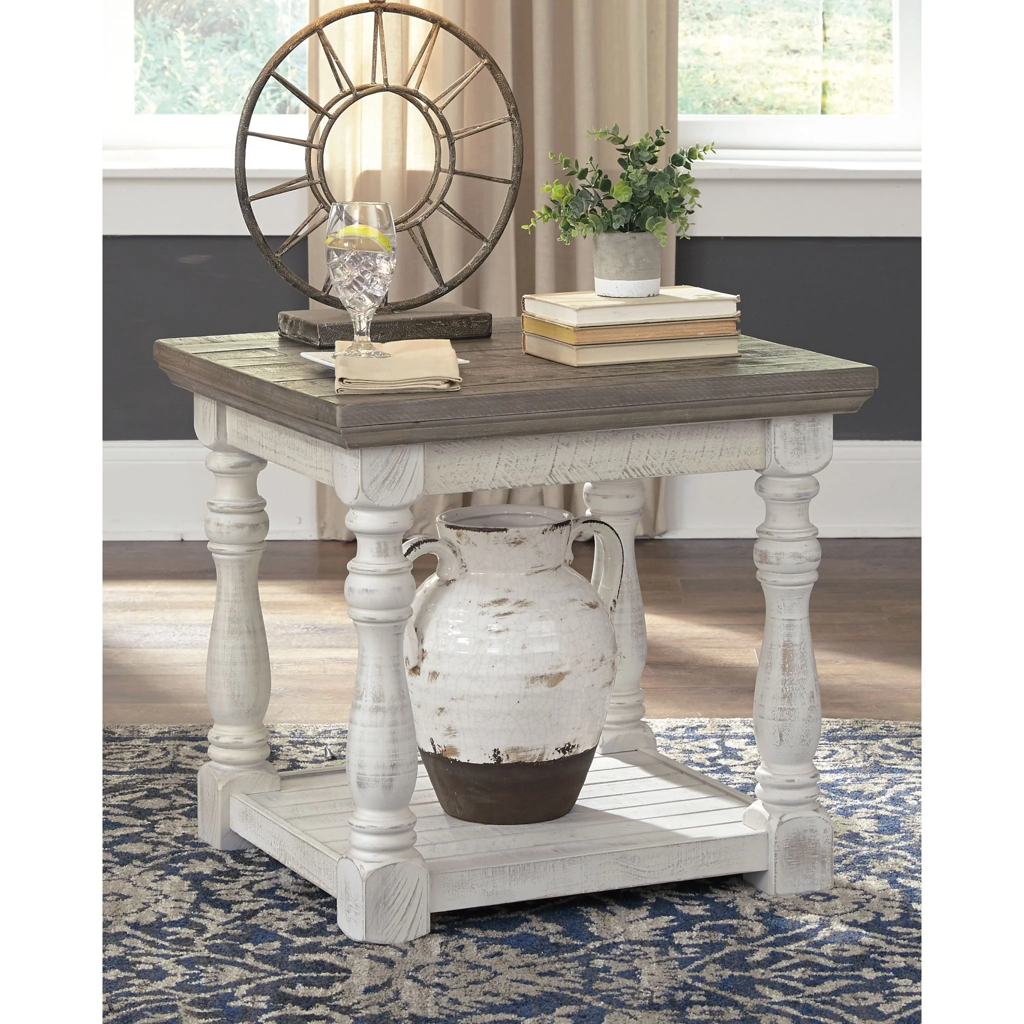 Havalance End Table - Gray/White - Image 2