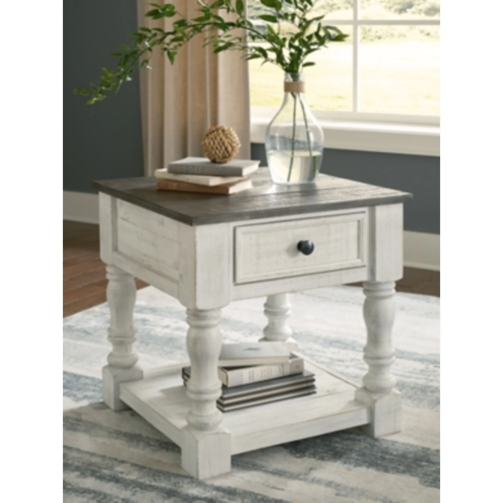 Havalance End Table - White/Gray - Image 2