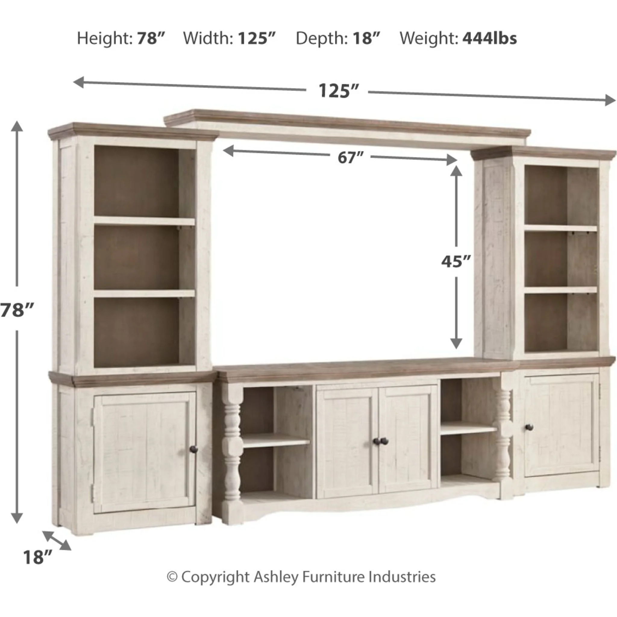 Havalance Entertainment Unit - Two Tone - Image 20