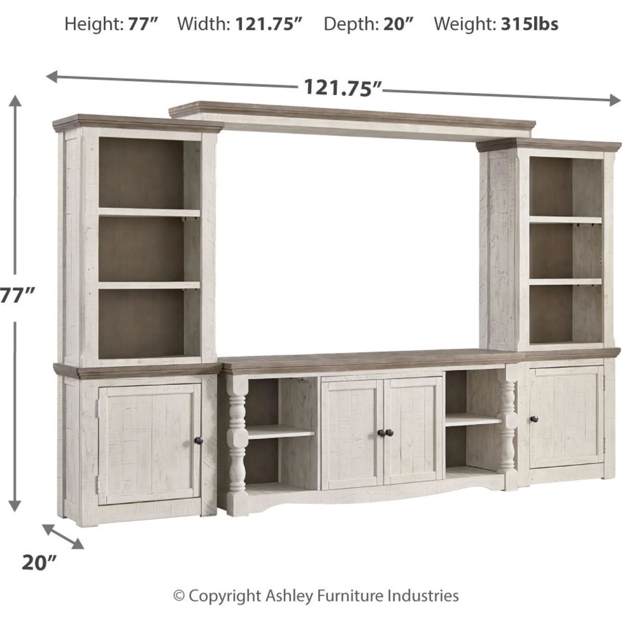 Havalance Entertainment Unit - Two Tone - Image 23