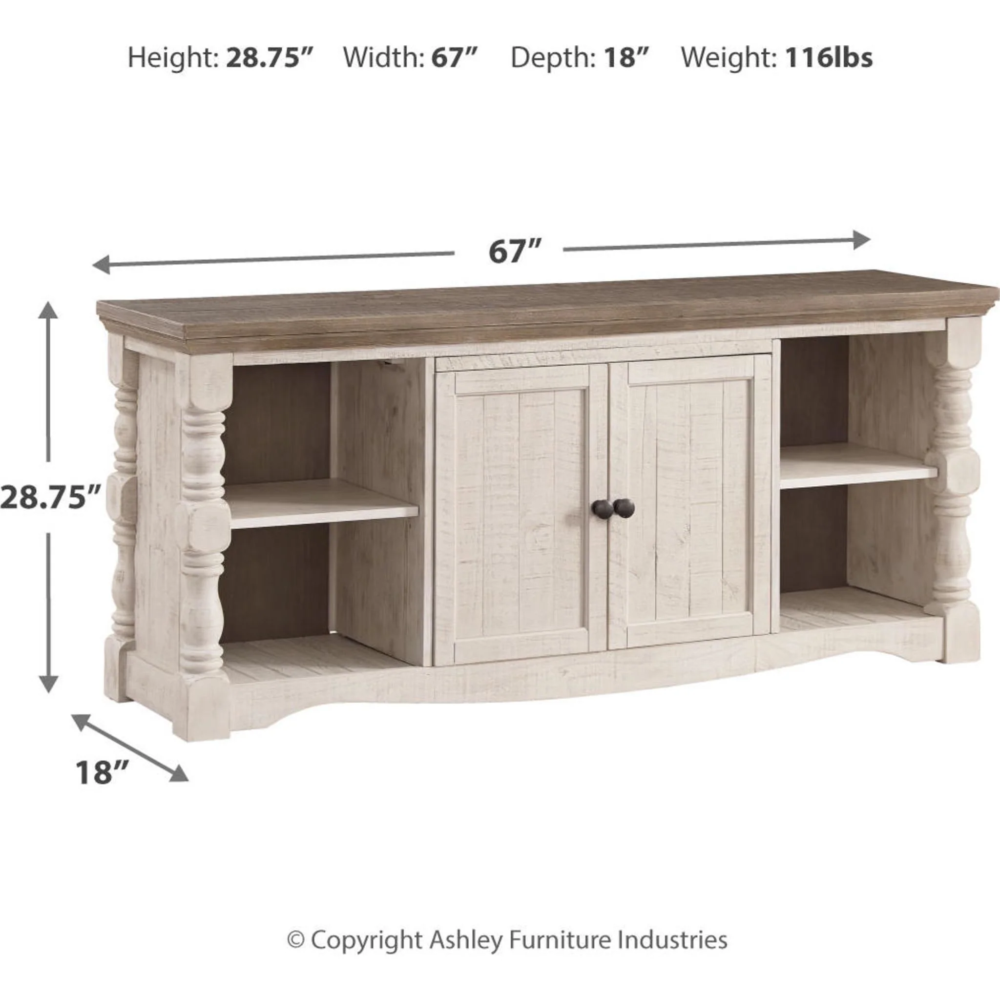 Havalance TV Stand - Two-tone - Image 13