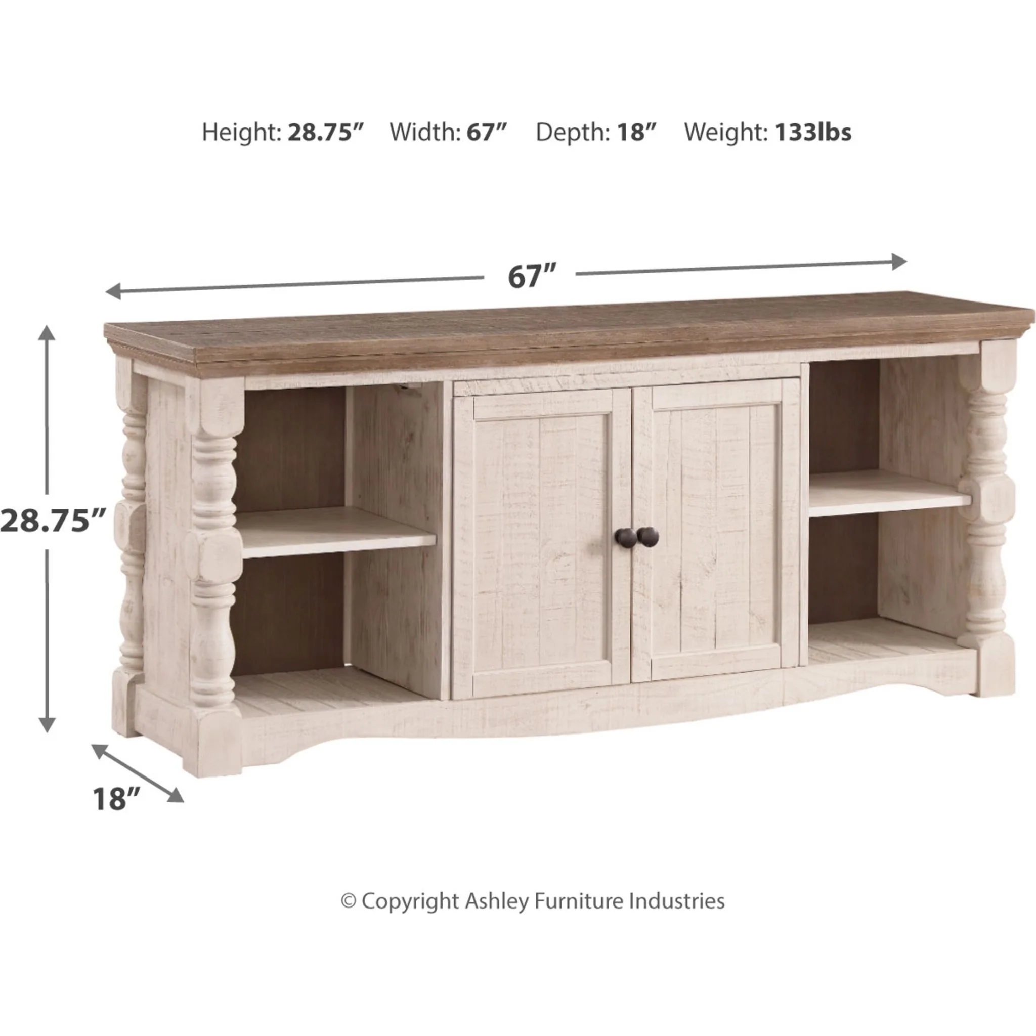 Havalance TV Stand - Two-tone - Image 4