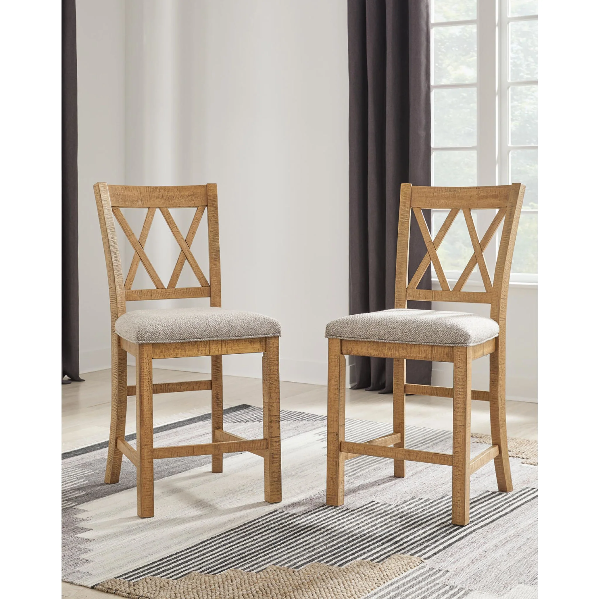 Havonplane Counter Height Stool - Brown - (D773-124) - Image 2