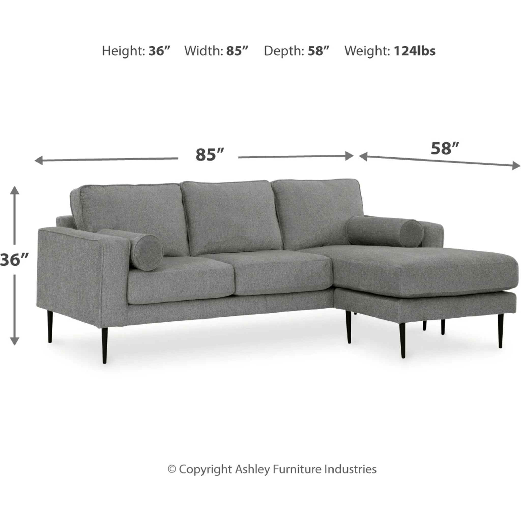 Hazela Sofa Chaise - Image 6