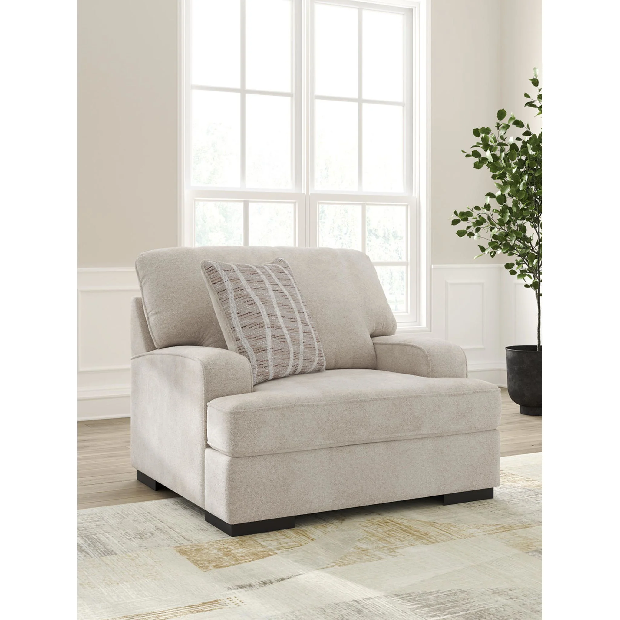 High Profile Oversized Chair - Taupe - Image 2