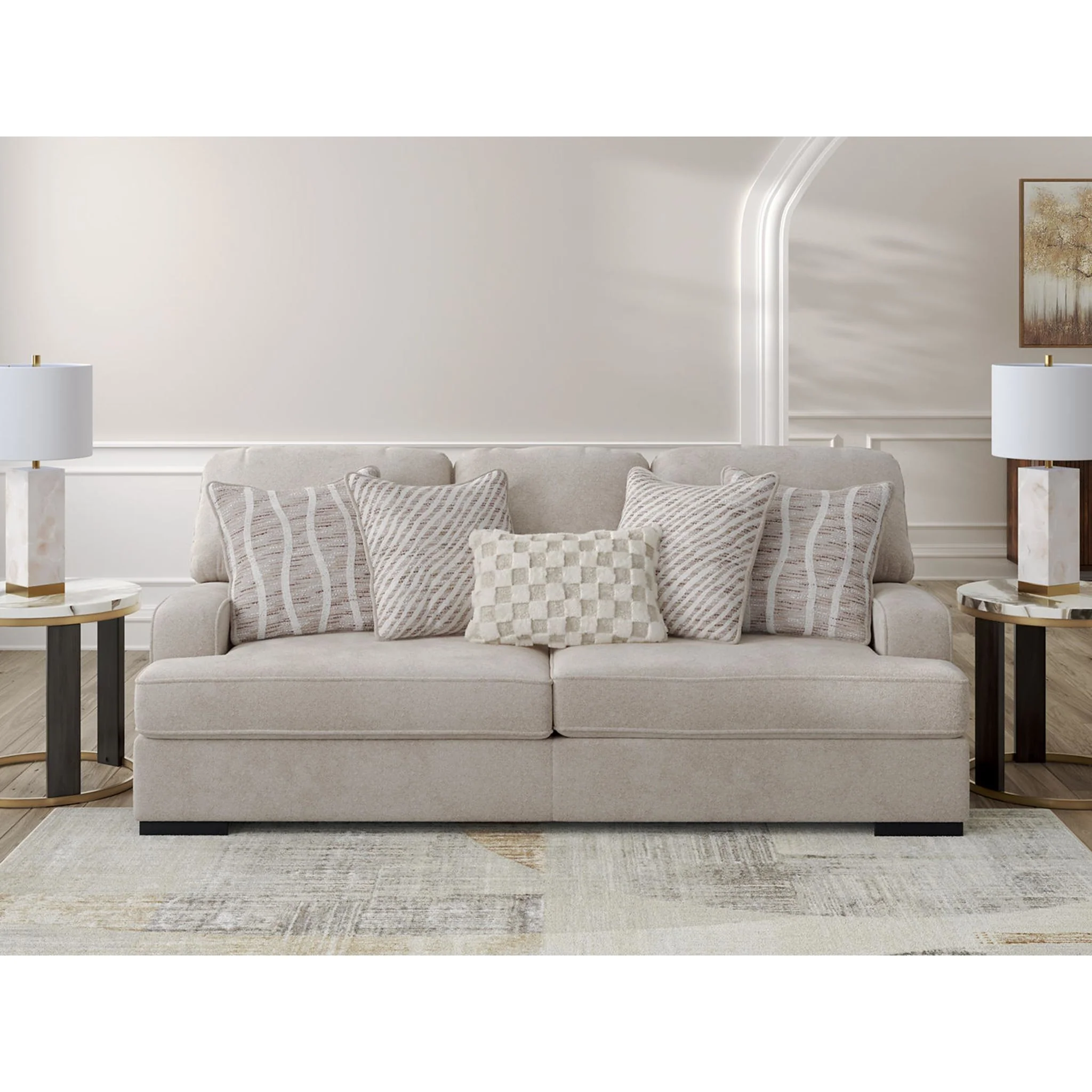 High Profile Sofa - Taupe - Image 2