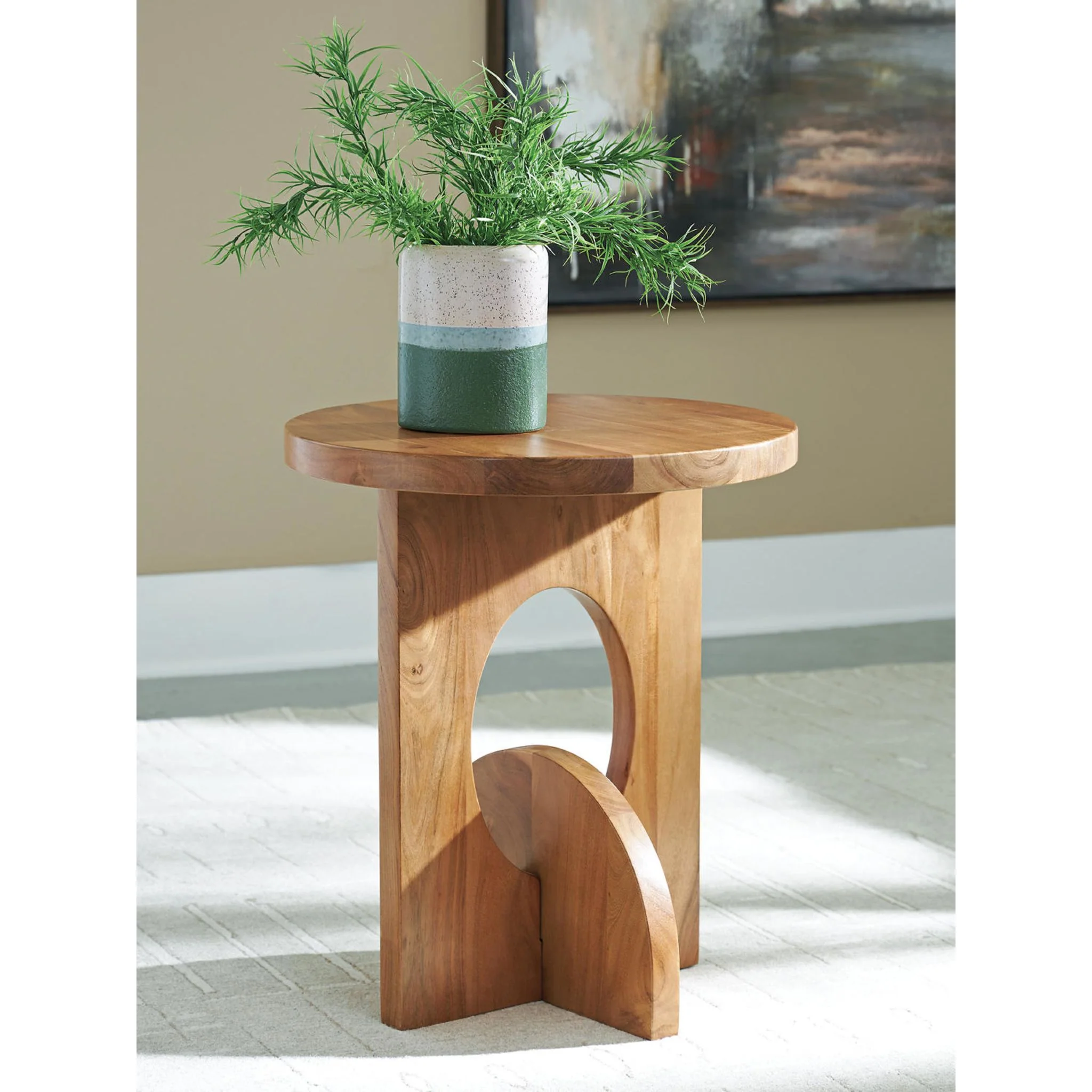 Hollbourne Accent Table - Brown - Image 2