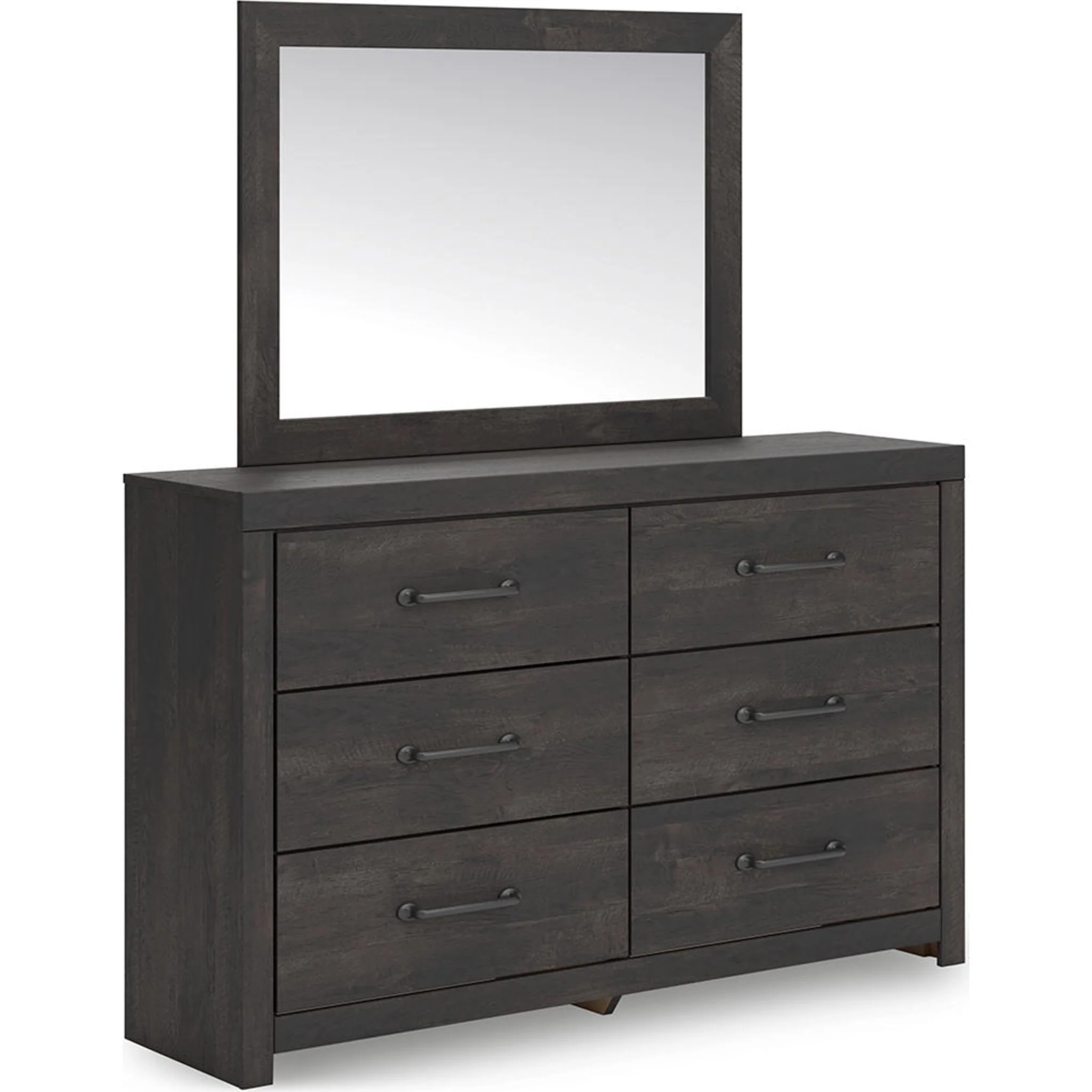 Hollivern 6 Piece Full Panel Bedroom - Dark Gray - Image 4