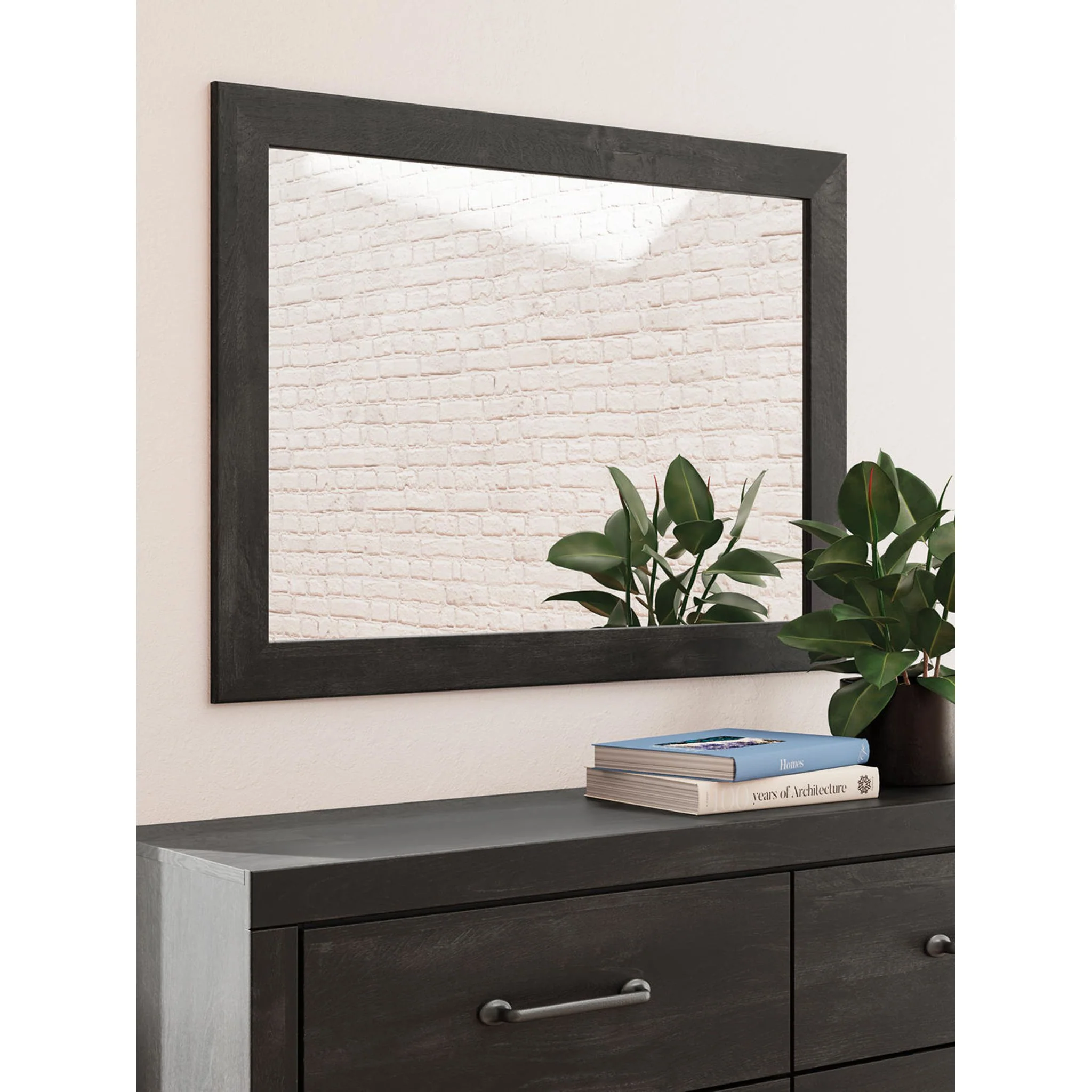 Hollivern 6 Piece Full Panel Bedroom - Dark Gray - Image 6