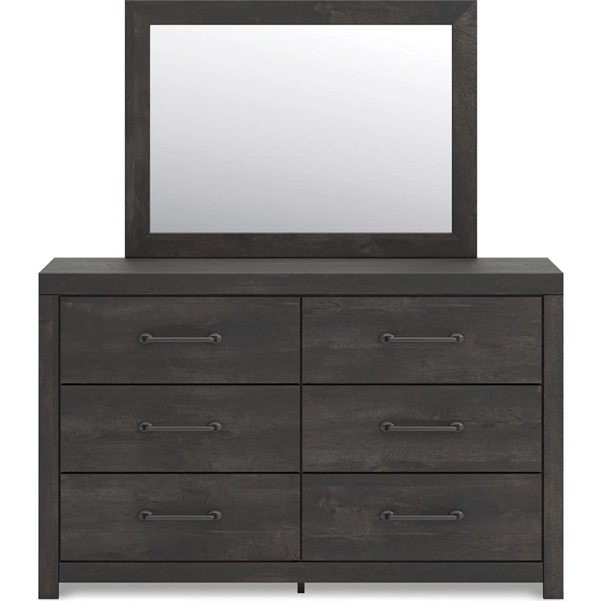 Hollivern 6 Piece Full Panel Bedroom - Dark Gray - Image 7