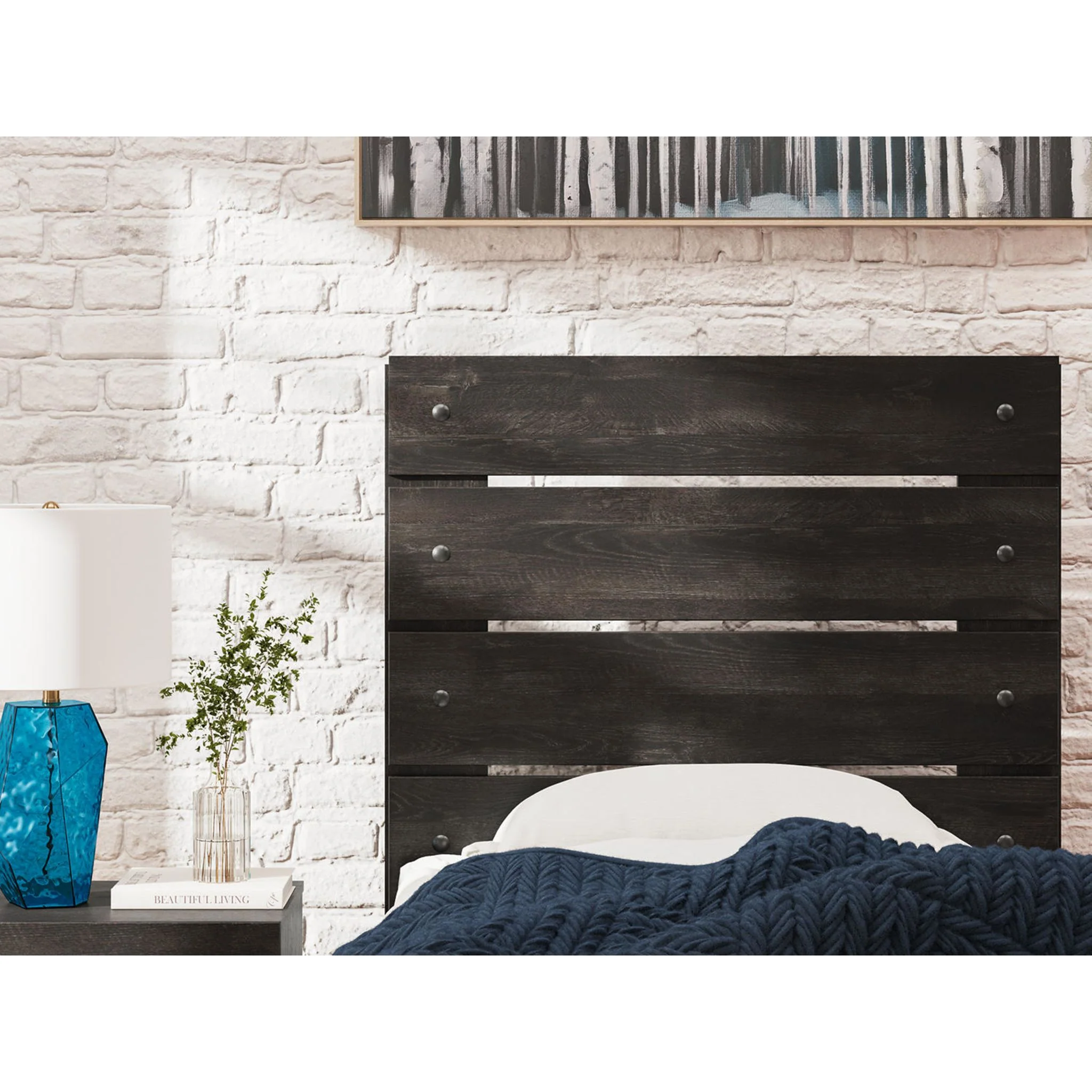Hollivern 6 Piece Full Storage Bedroom - Dark Gray - Image 17