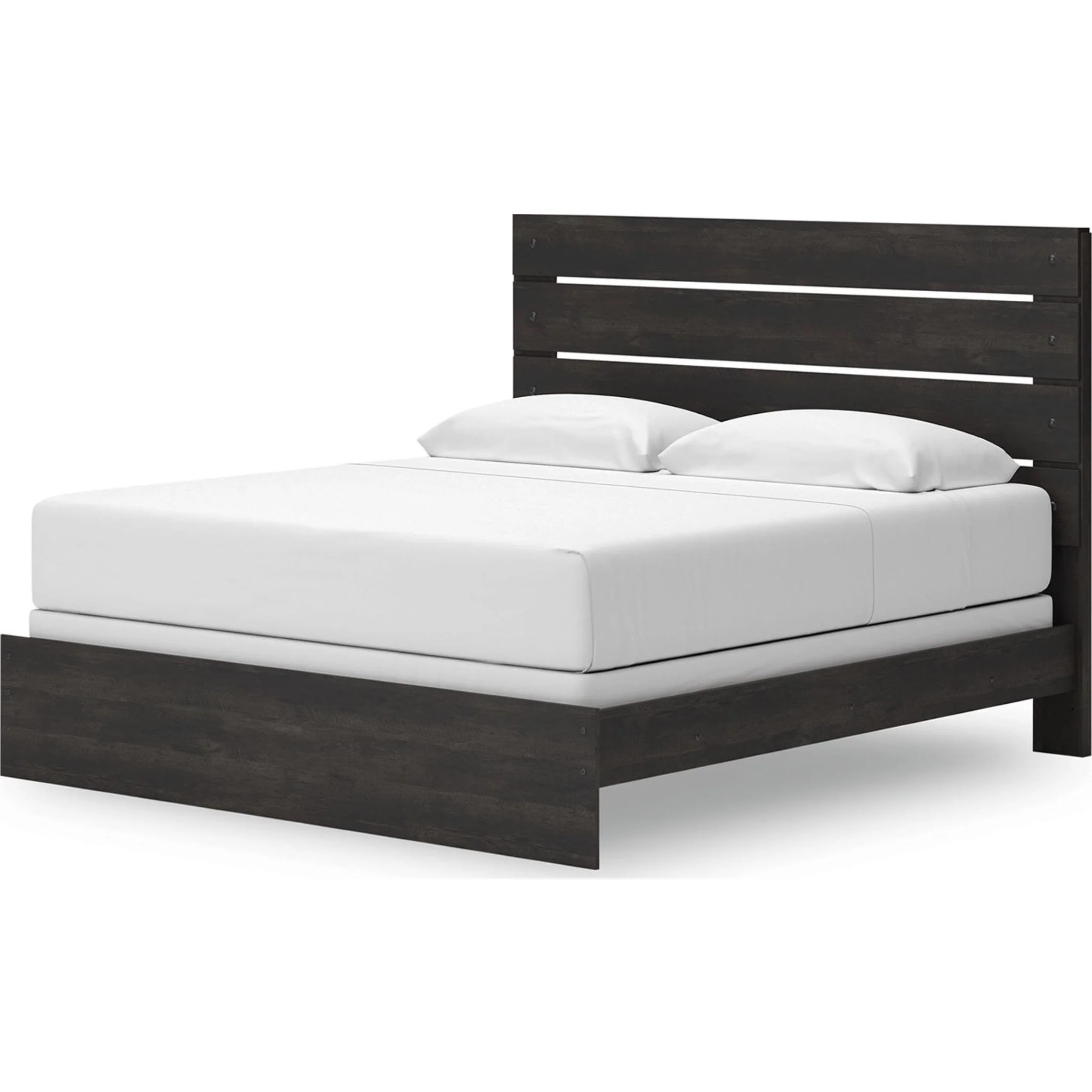 Hollivern 6 Piece King Panel Bedroom - Dark Gray - Image 11