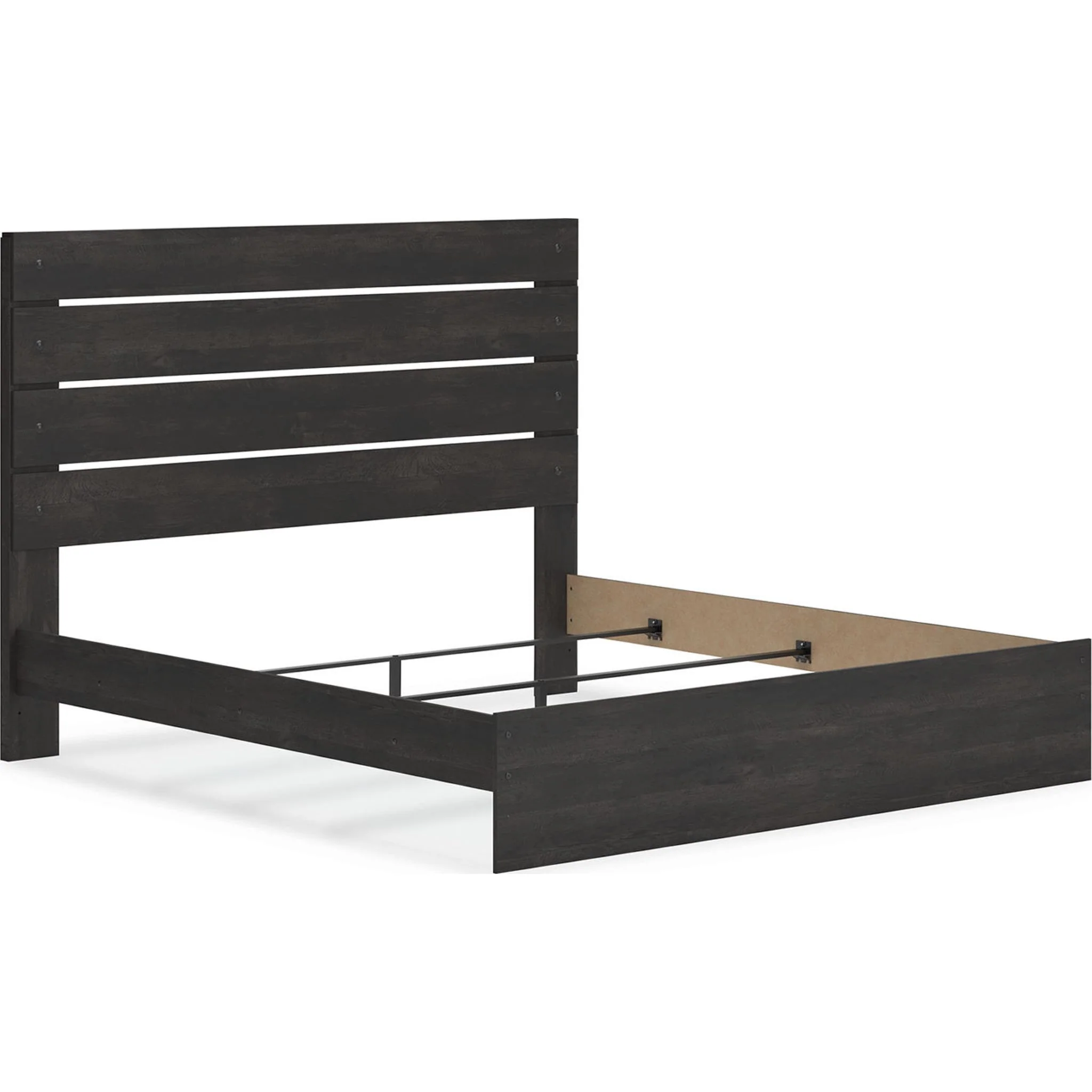 Hollivern 6 Piece King Panel Bedroom - Dark Gray - Image 12