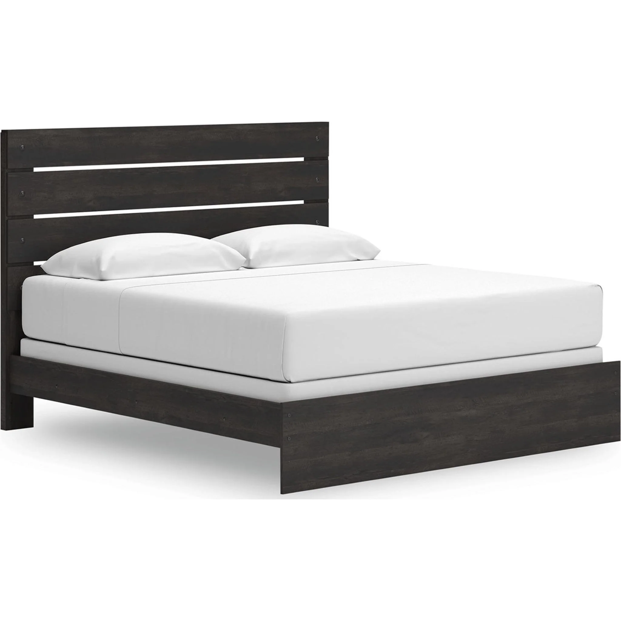 Hollivern 6 Piece King Panel Bedroom - Dark Gray - Image 13