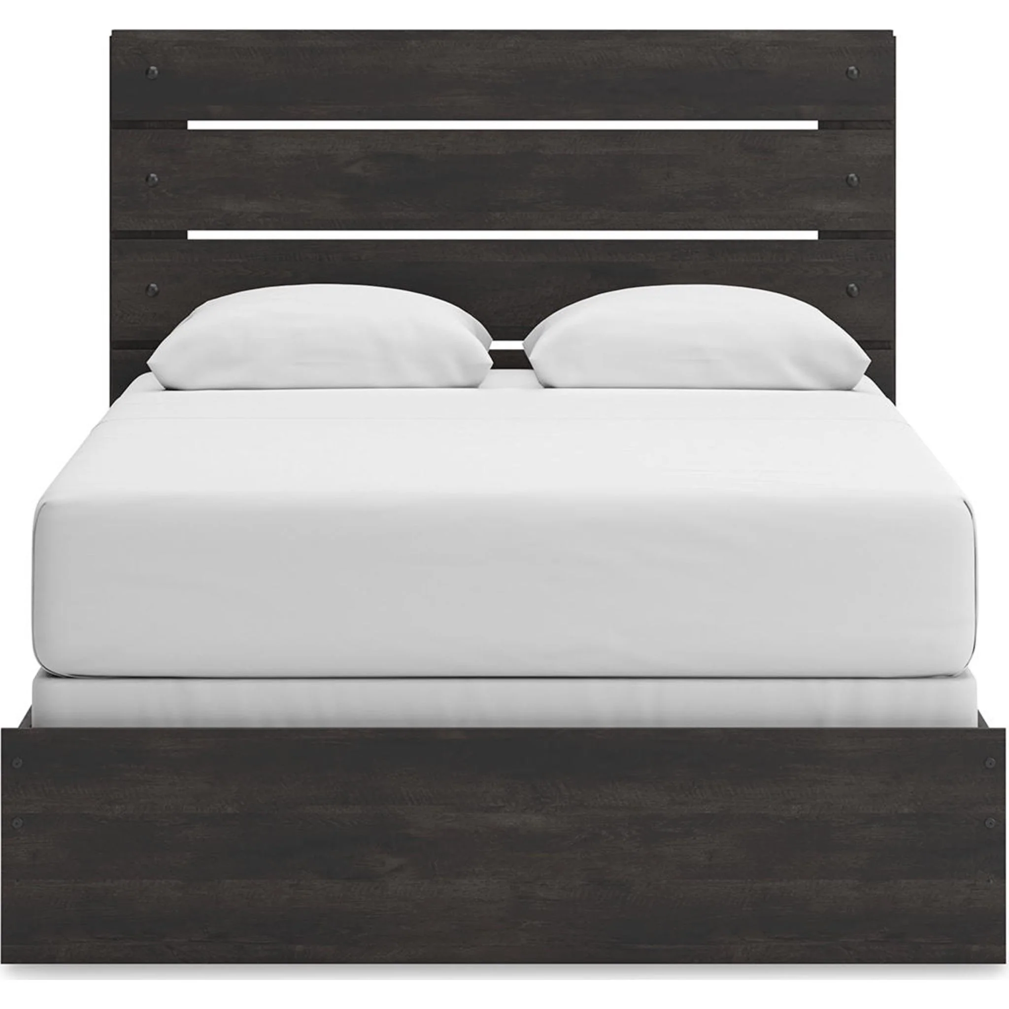 Hollivern 6 Piece Queen Panel Bedroom - Dark Gray - Image 17