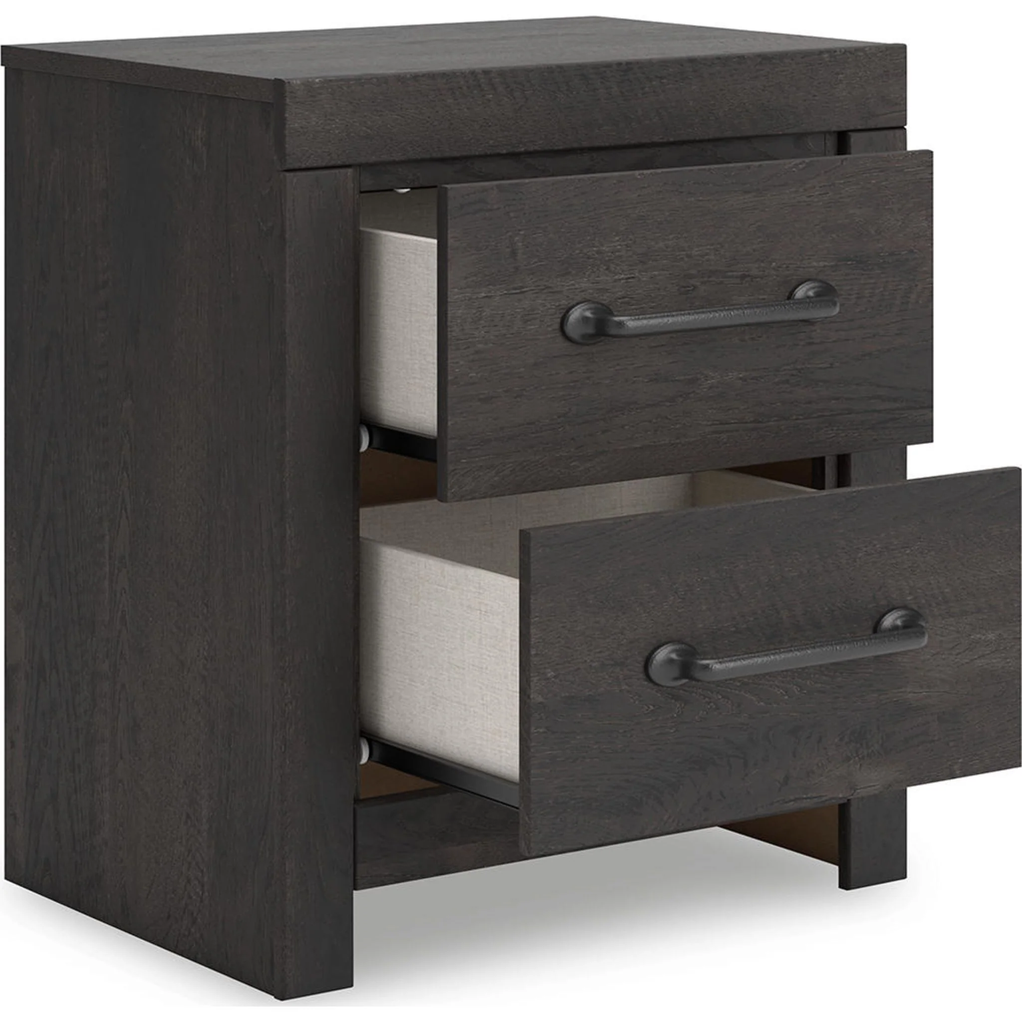 Hollivern 6 Piece Queen Panel Bedroom - Dark Gray - Image 23