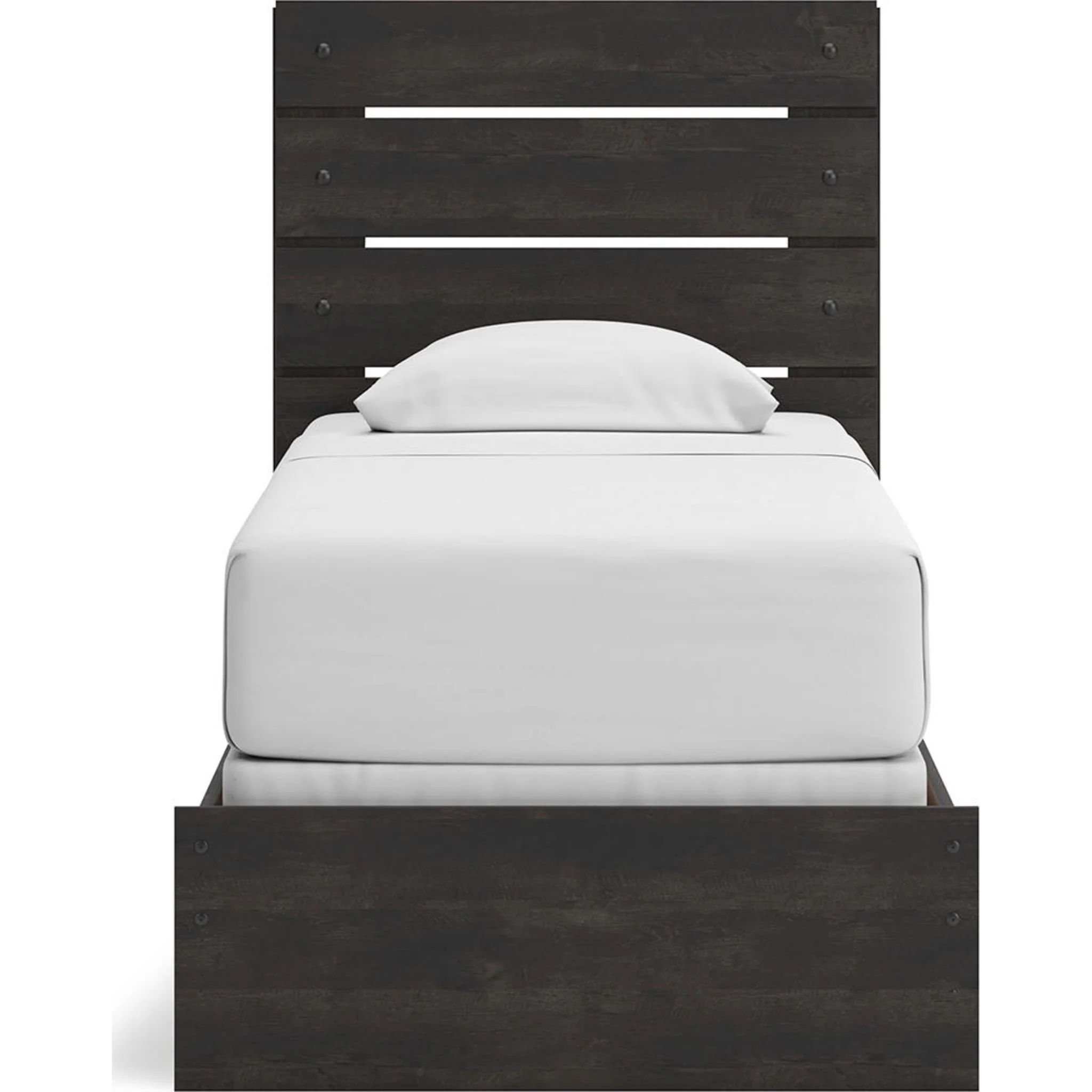 Hollivern 6 Piece Twin Panel Bedroom - Dark Gray - Image 17