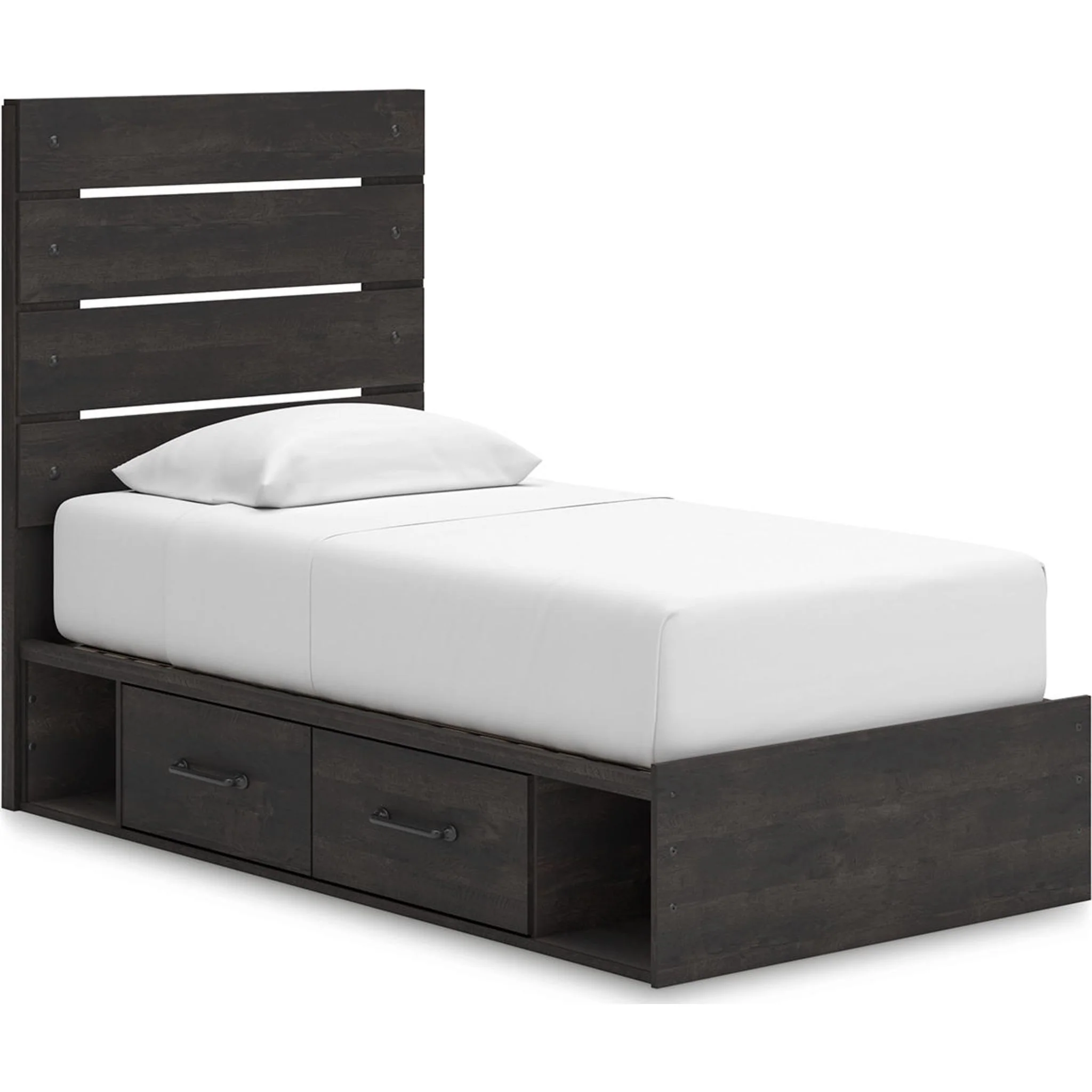 Hollivern 6 Piece Twin Storage Bedroom - Dark Gray - Image 14