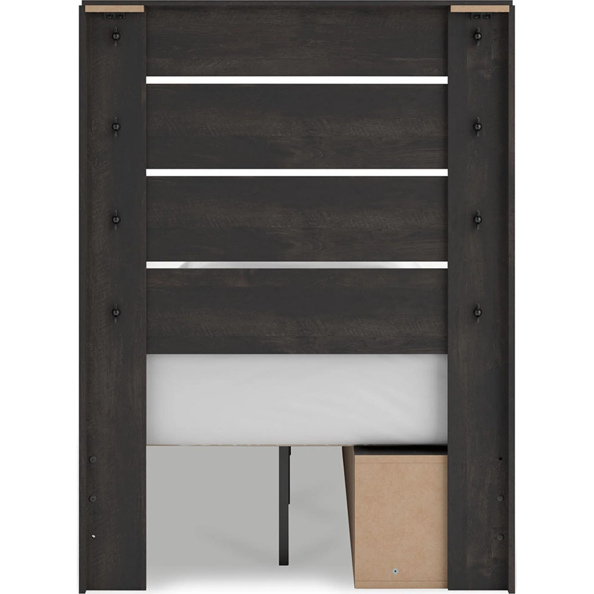 Hollivern 6 Piece Twin Storage Bedroom - Dark Gray - Image 15